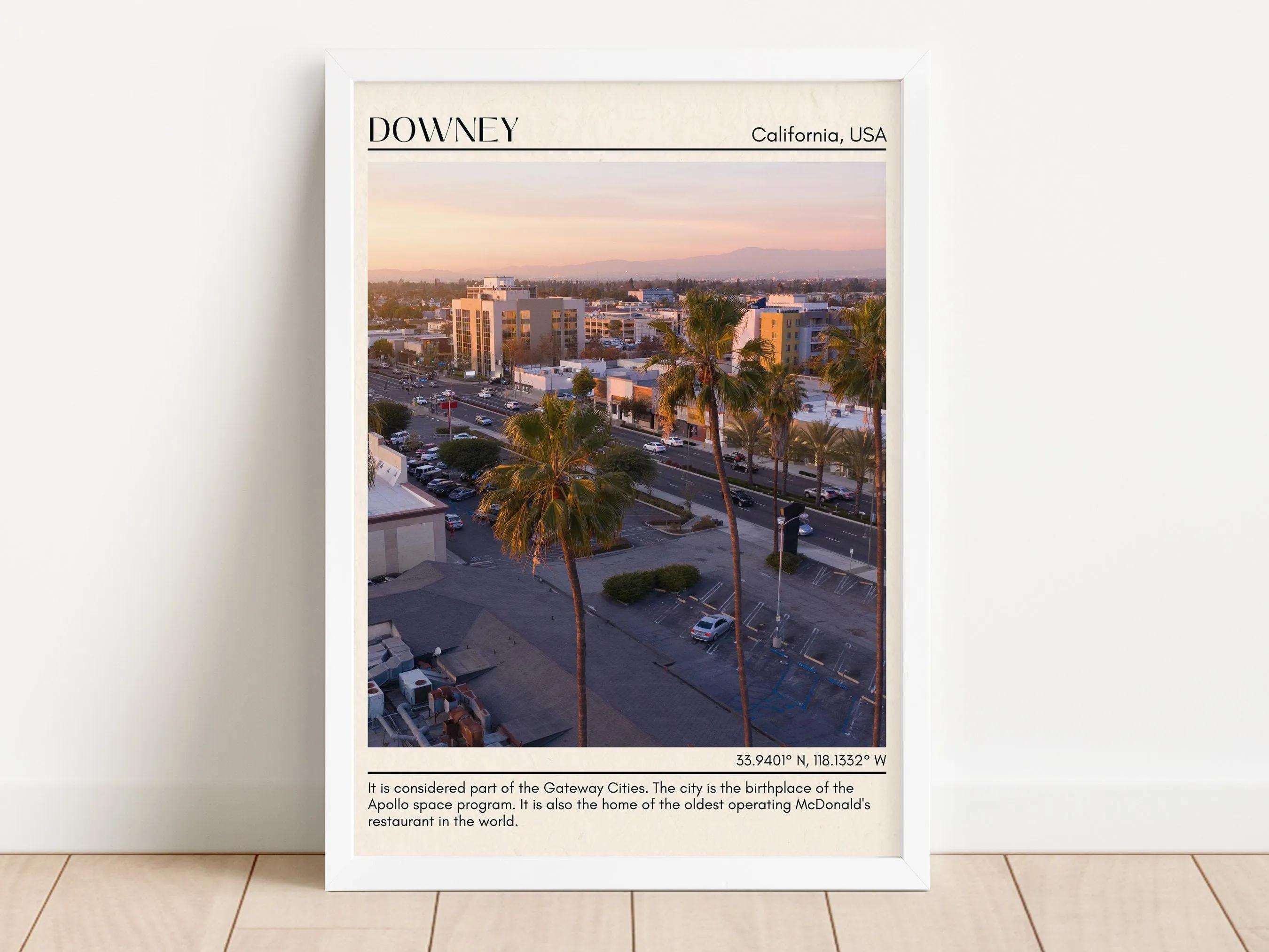 Downey Minimal Wall Art, California, USA
