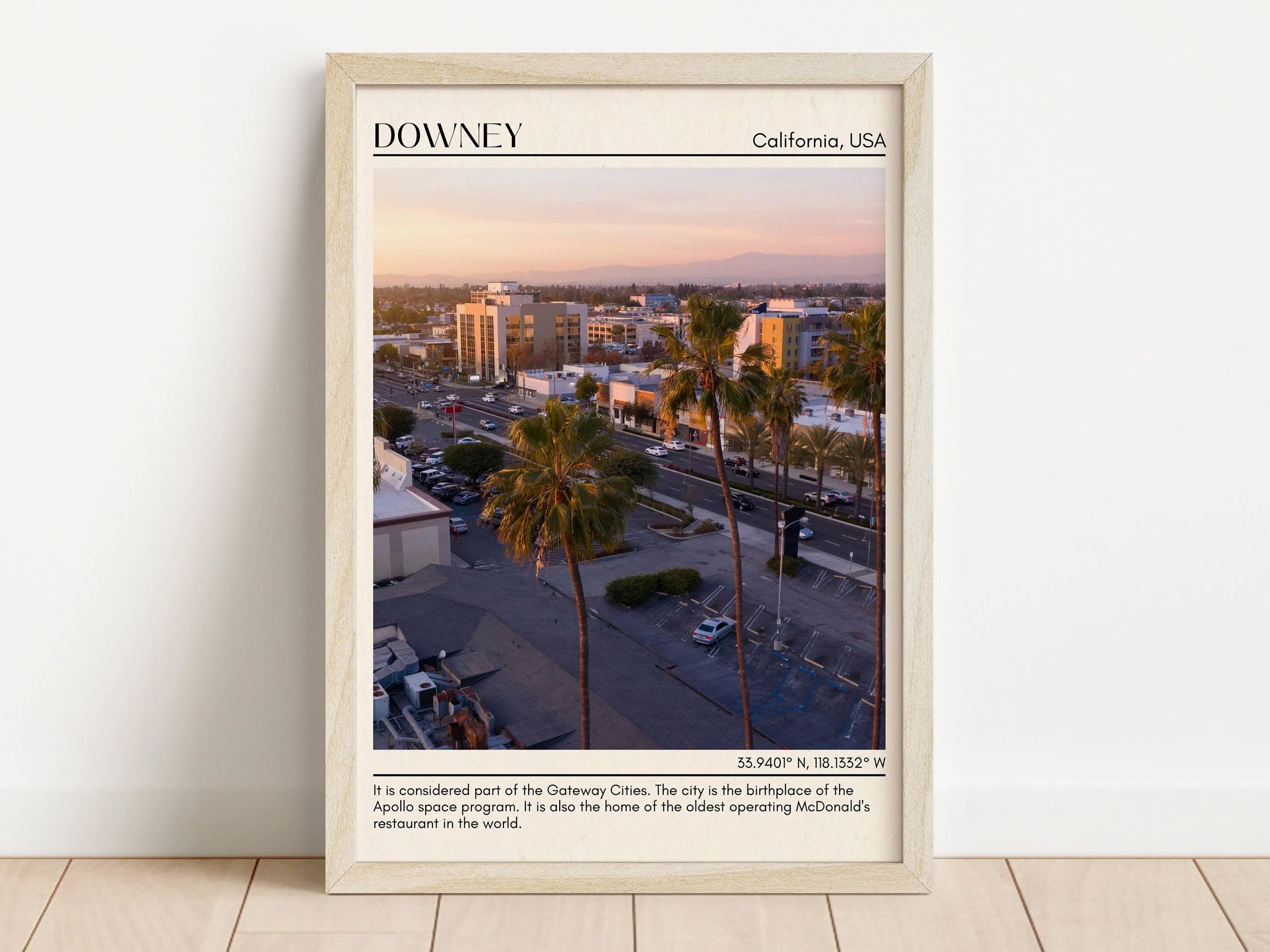 Downey Minimal Wall Art, California, USA