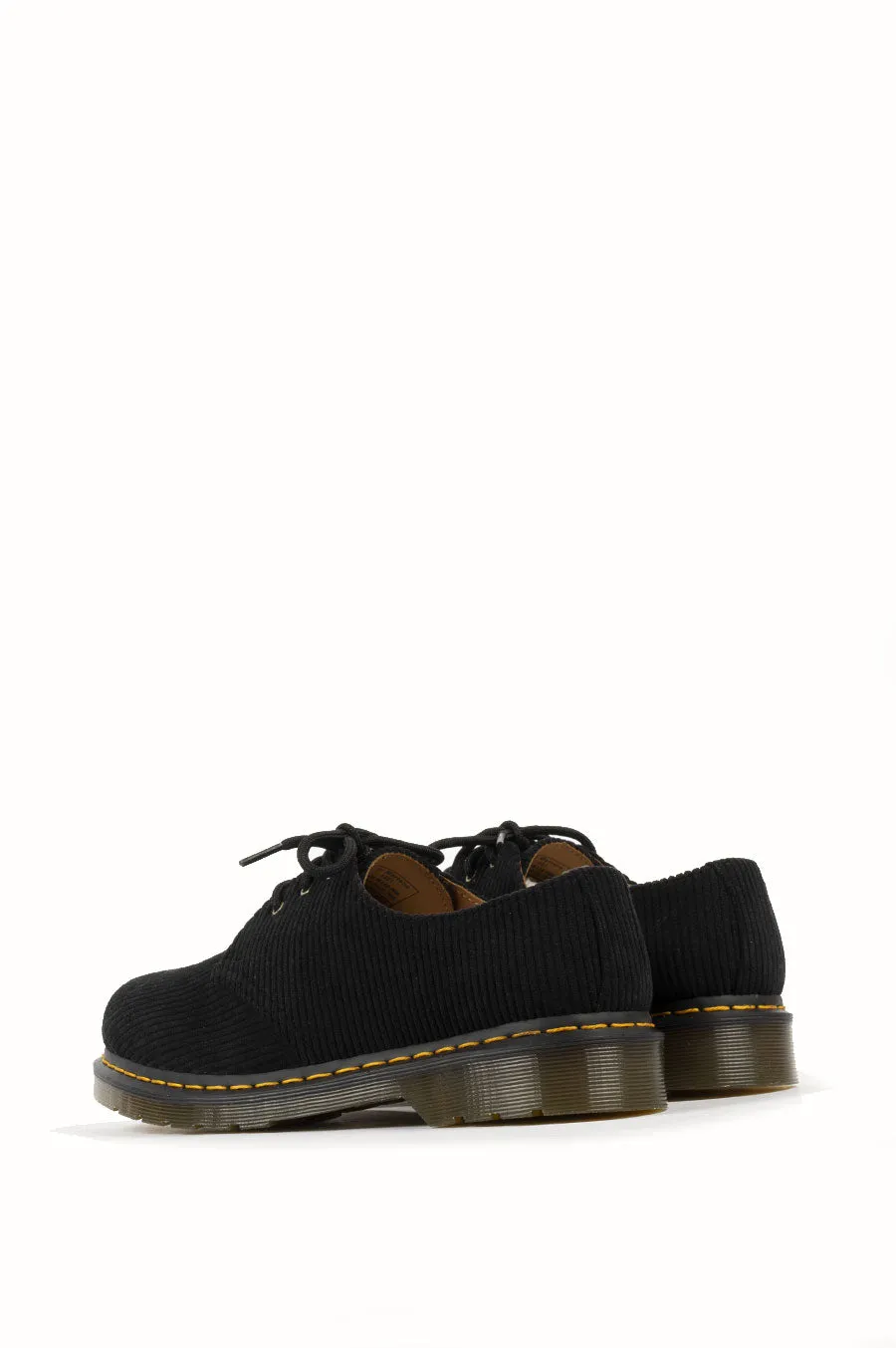 DR MARTENS 1461 BLACK DUCHESS CORDUROY