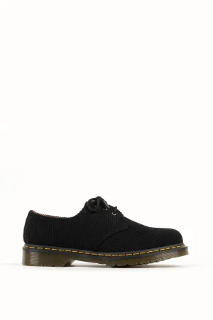 DR MARTENS 1461 BLACK DUCHESS CORDUROY