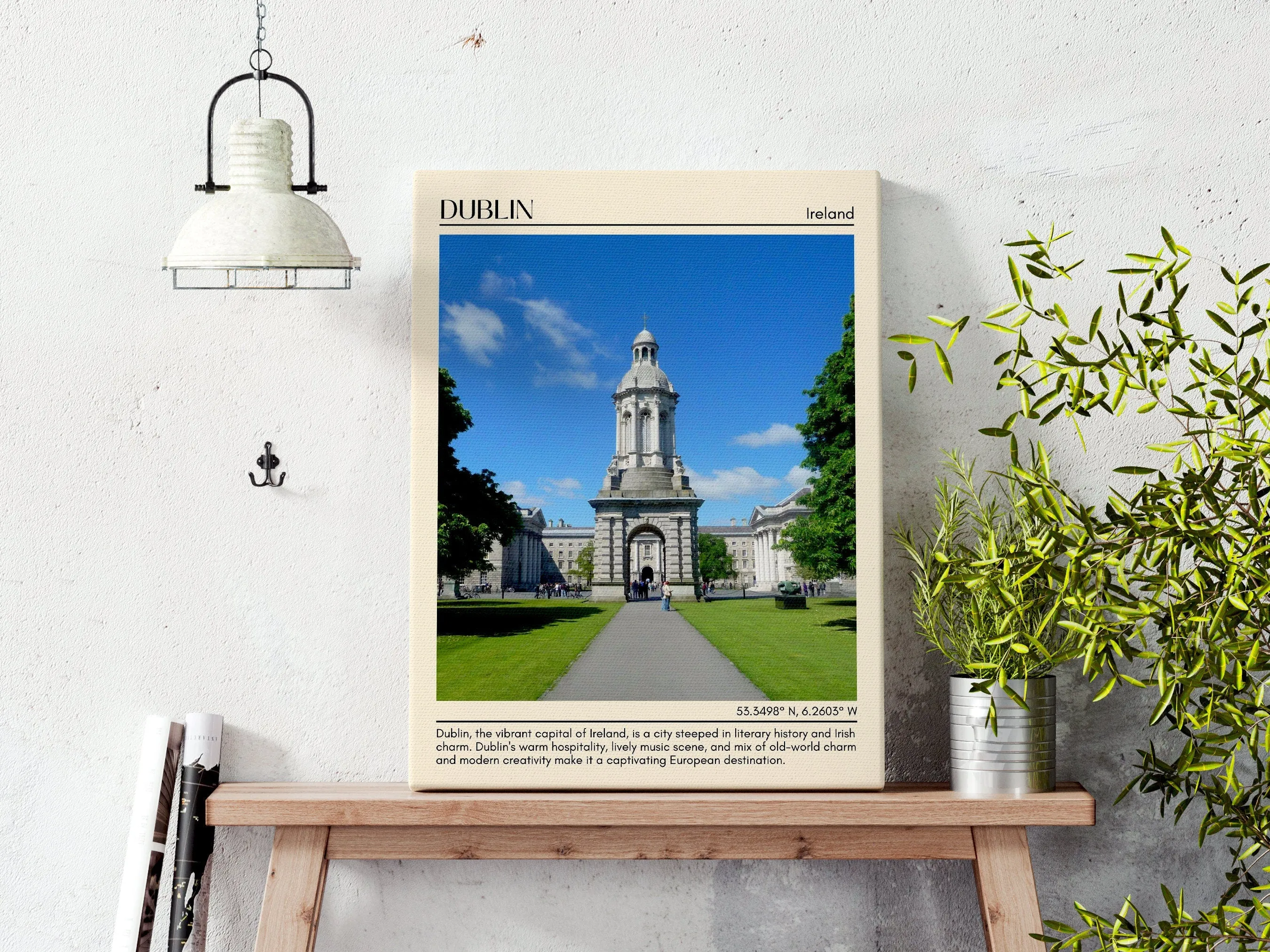 Dublin Minimal Wall Art, Ireland