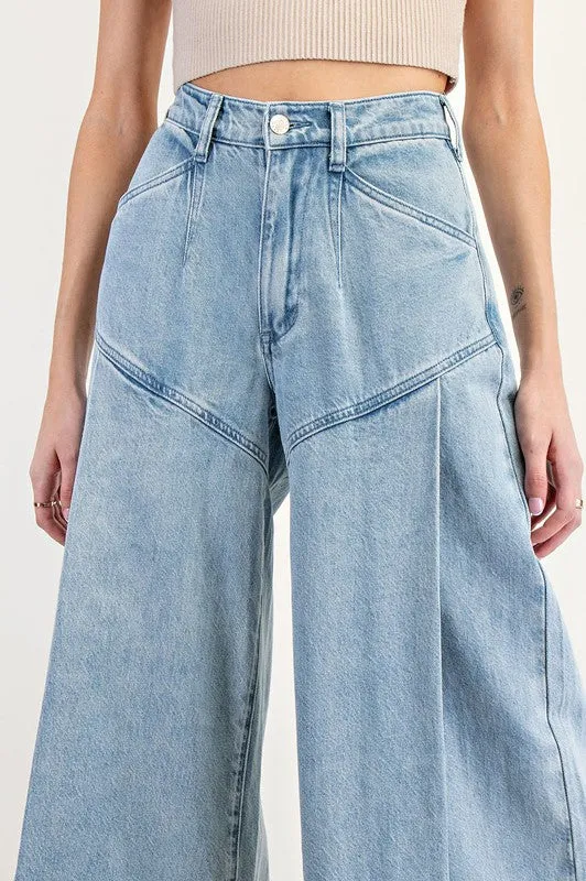 EES104 -WIDELEG DENIM PANT