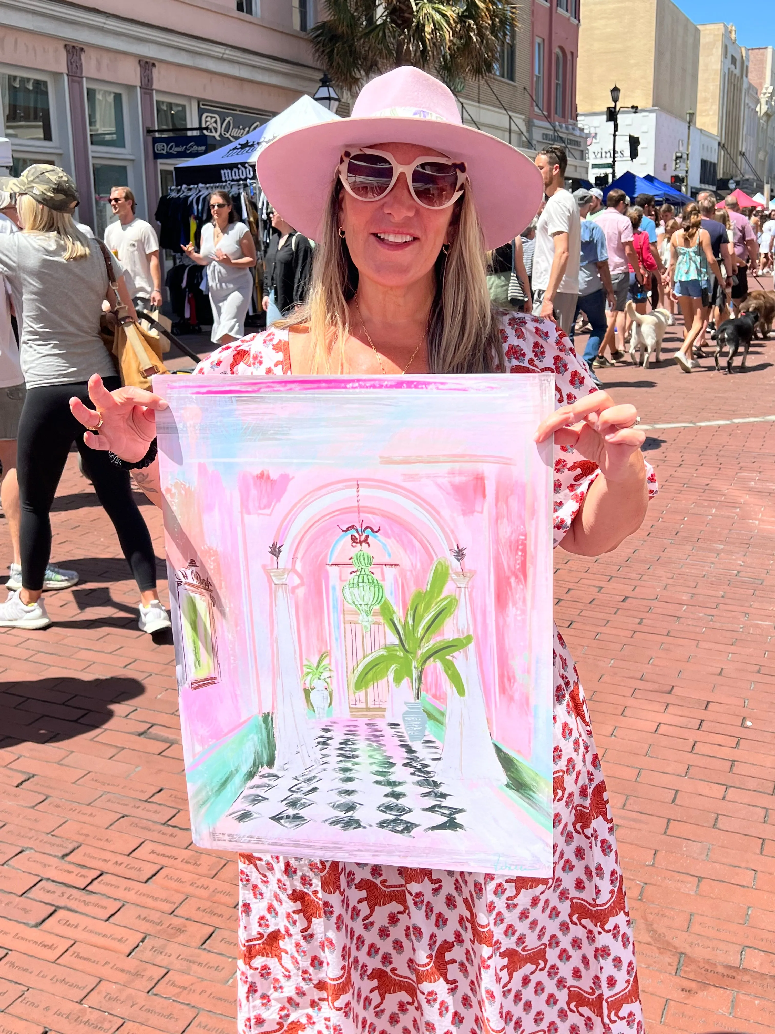 ENTRANCE TO PALM BEACH - Art Print