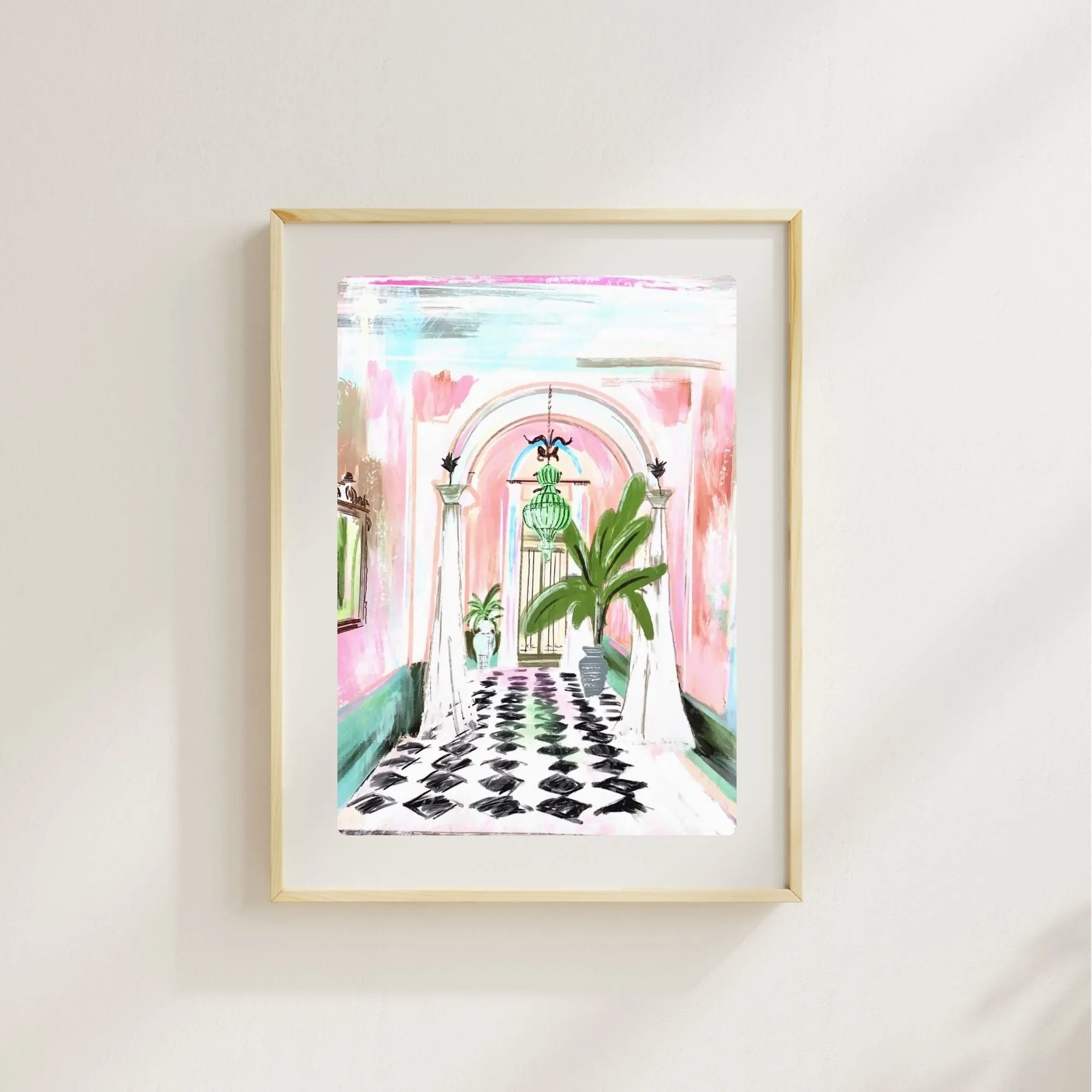 ENTRANCE TO PALM BEACH - Art Print