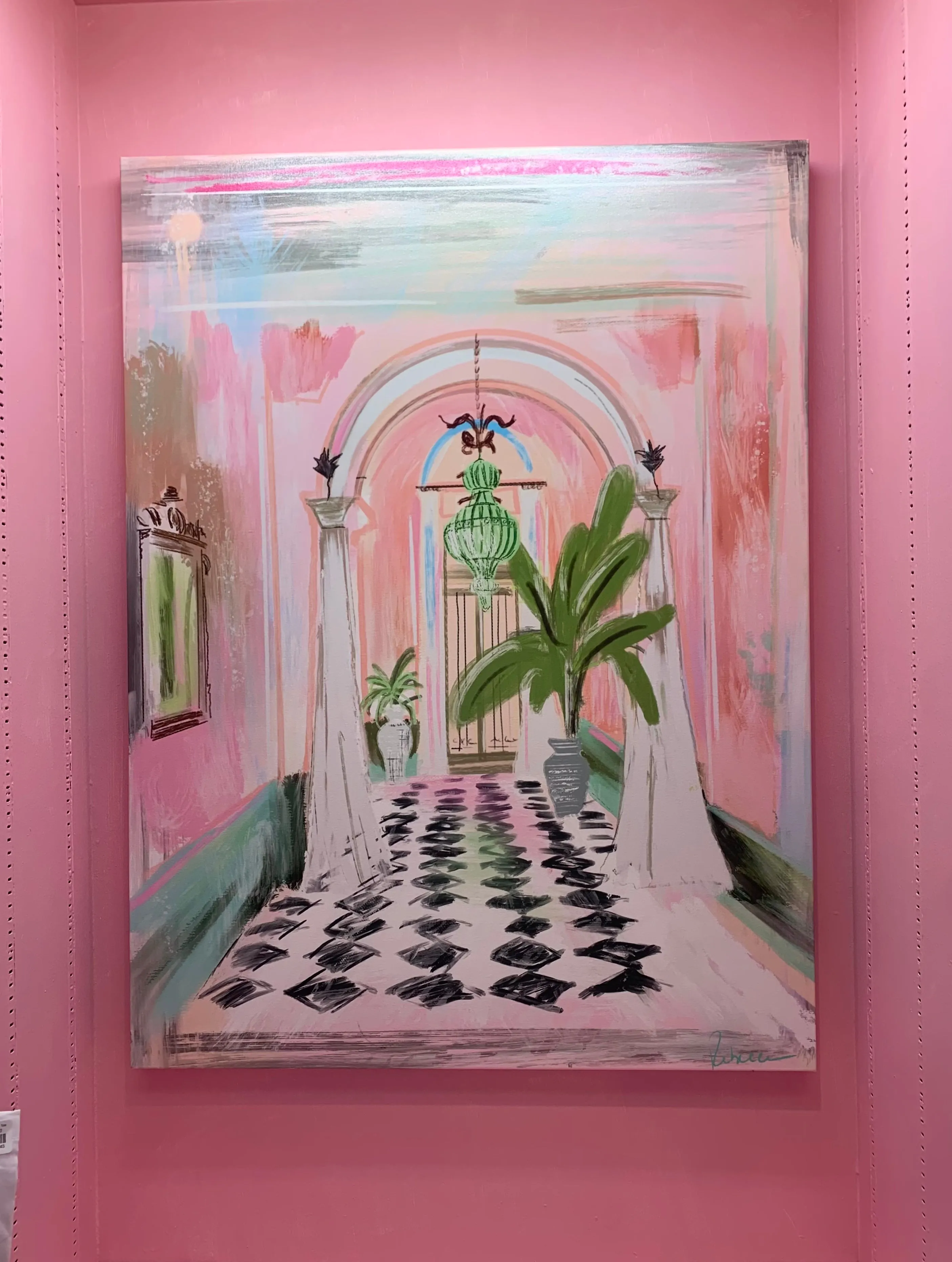 ENTRANCE TO PALM BEACH - Art Print