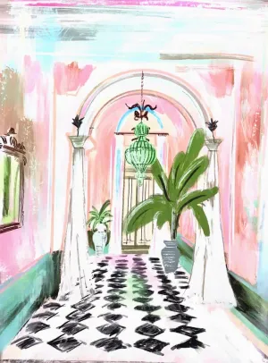 ENTRANCE TO PALM BEACH - Art Print