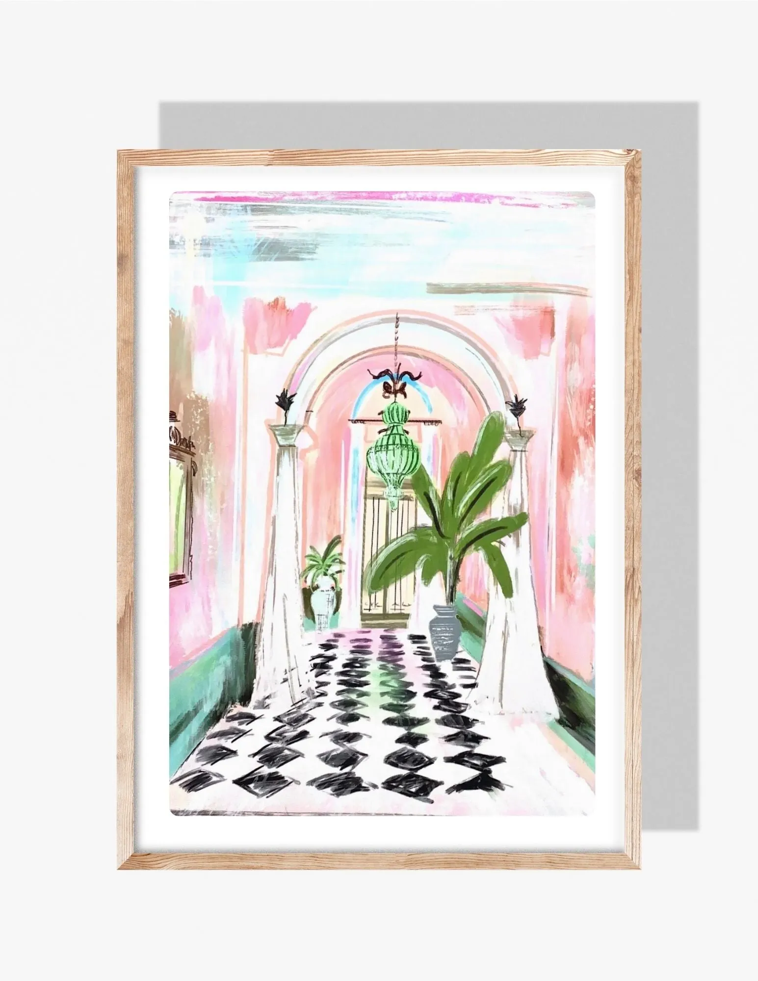 ENTRANCE TO PALM BEACH - Art Print