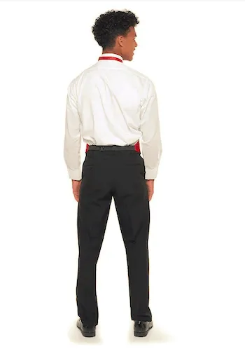 Eric Men's Ensemble - Pleated Wing Tip Shirt and Dress Pants