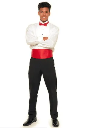 Eric Men's Ensemble - Pleated Wing Tip Shirt and Dress Pants