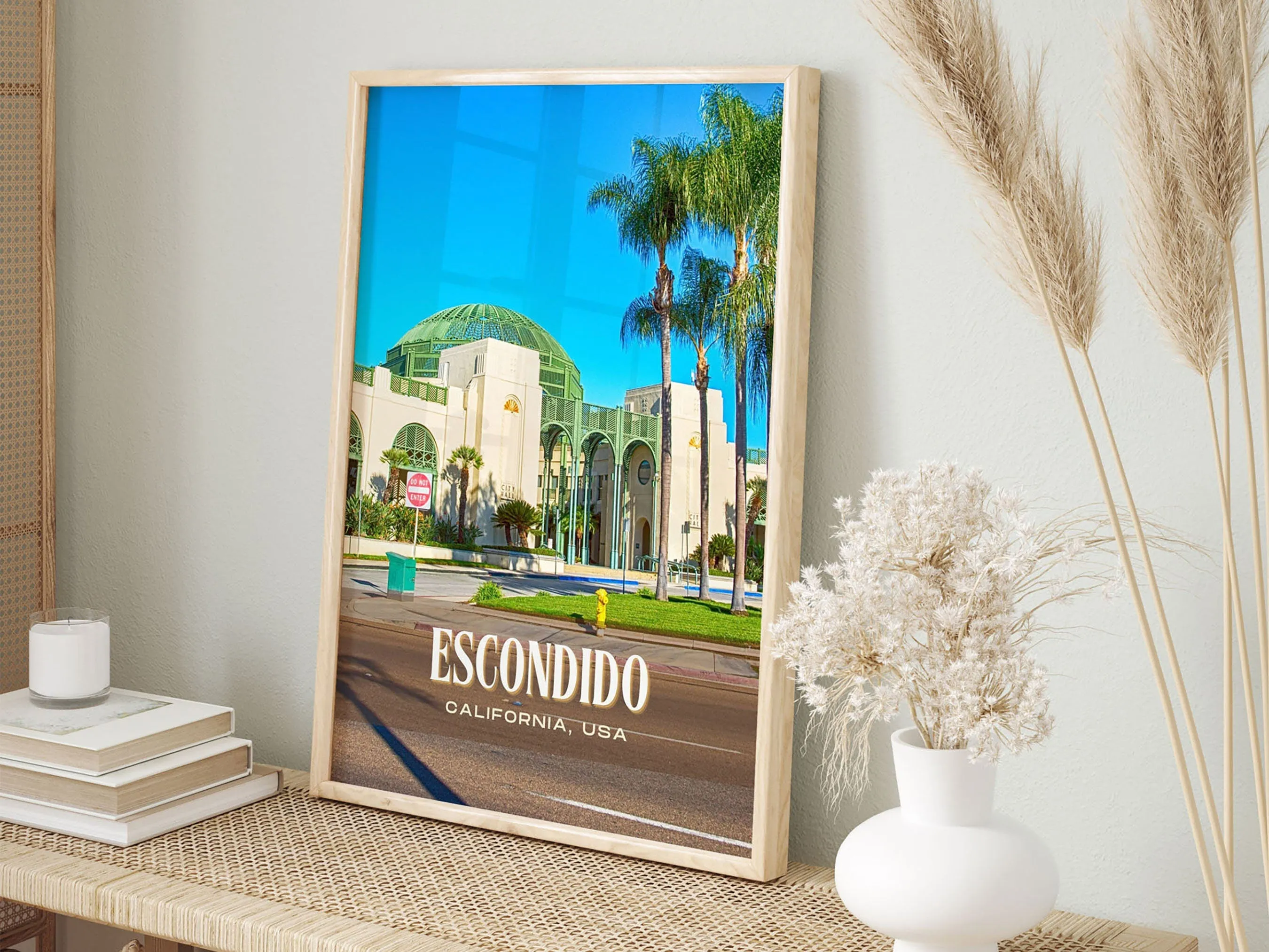 Escondido Retro Wall Art, California, USA