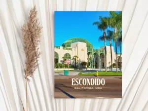 Escondido Retro Wall Art, California, USA