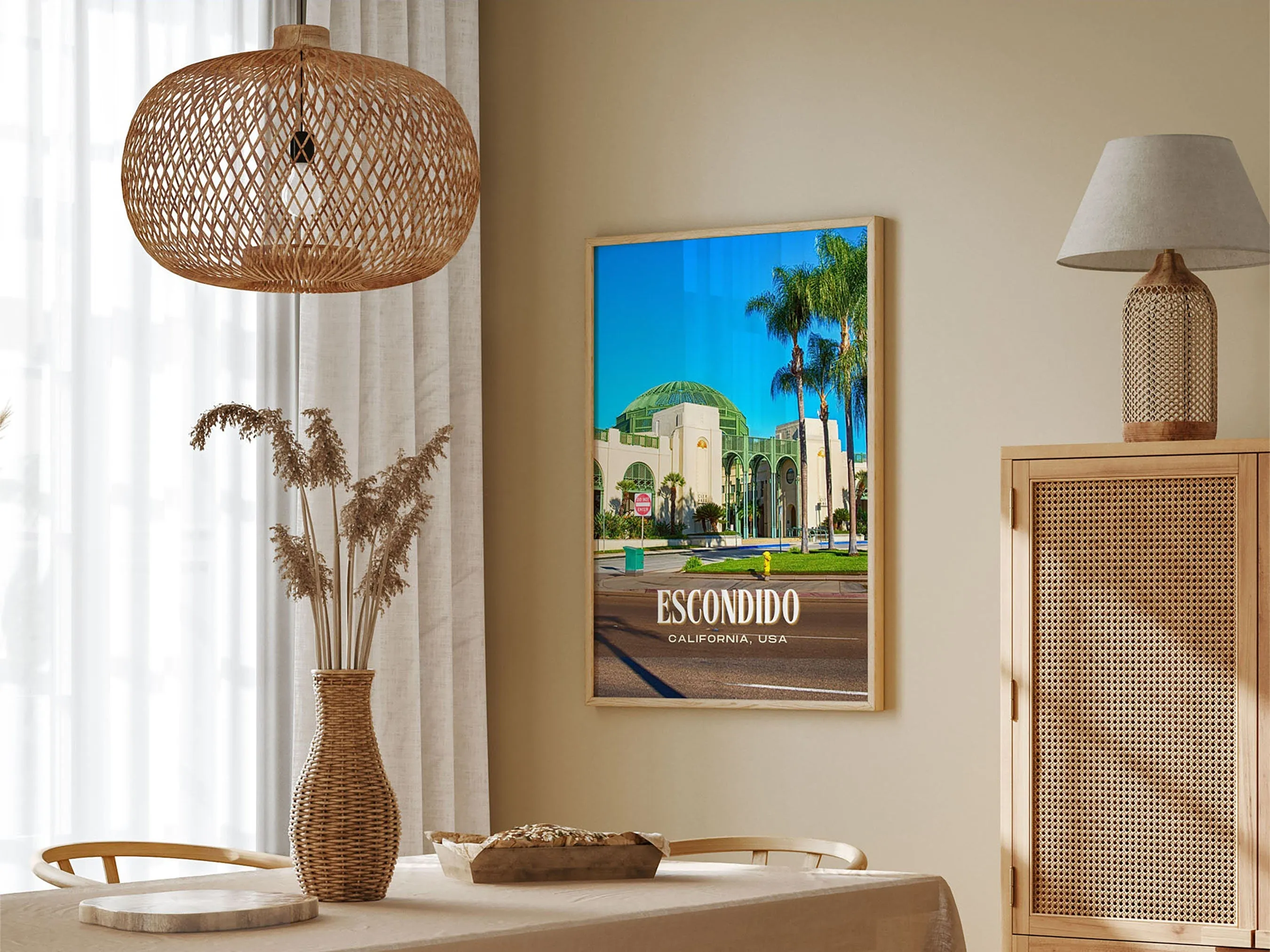Escondido Retro Wall Art, California, USA