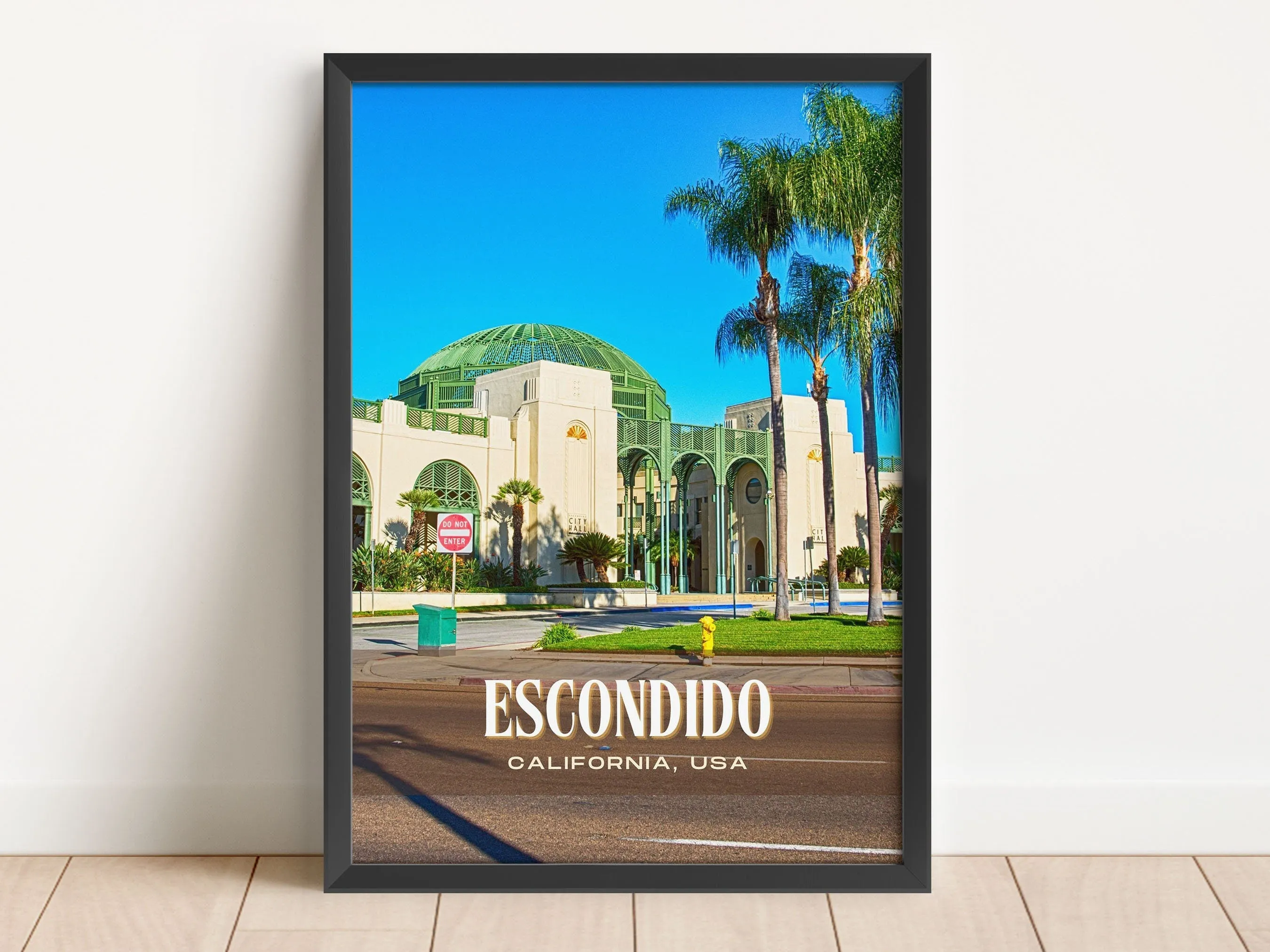 Escondido Retro Wall Art, California, USA