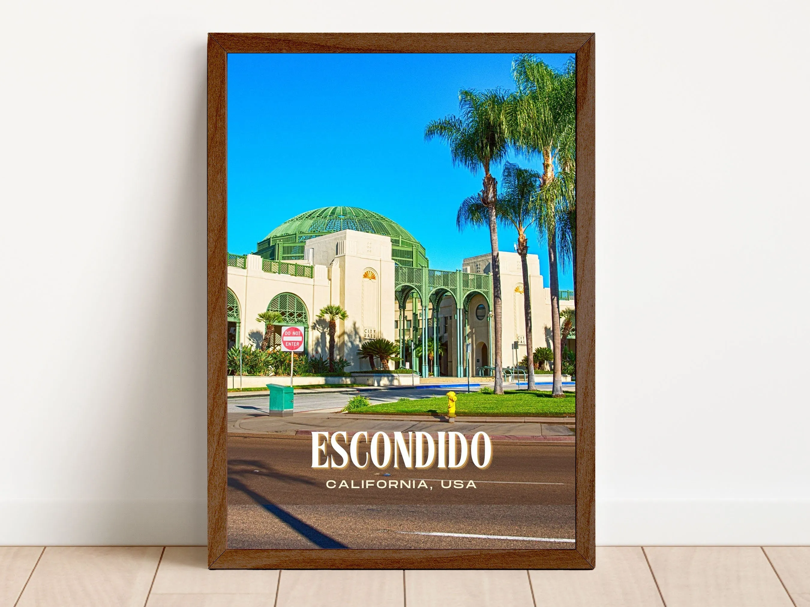 Escondido Retro Wall Art, California, USA
