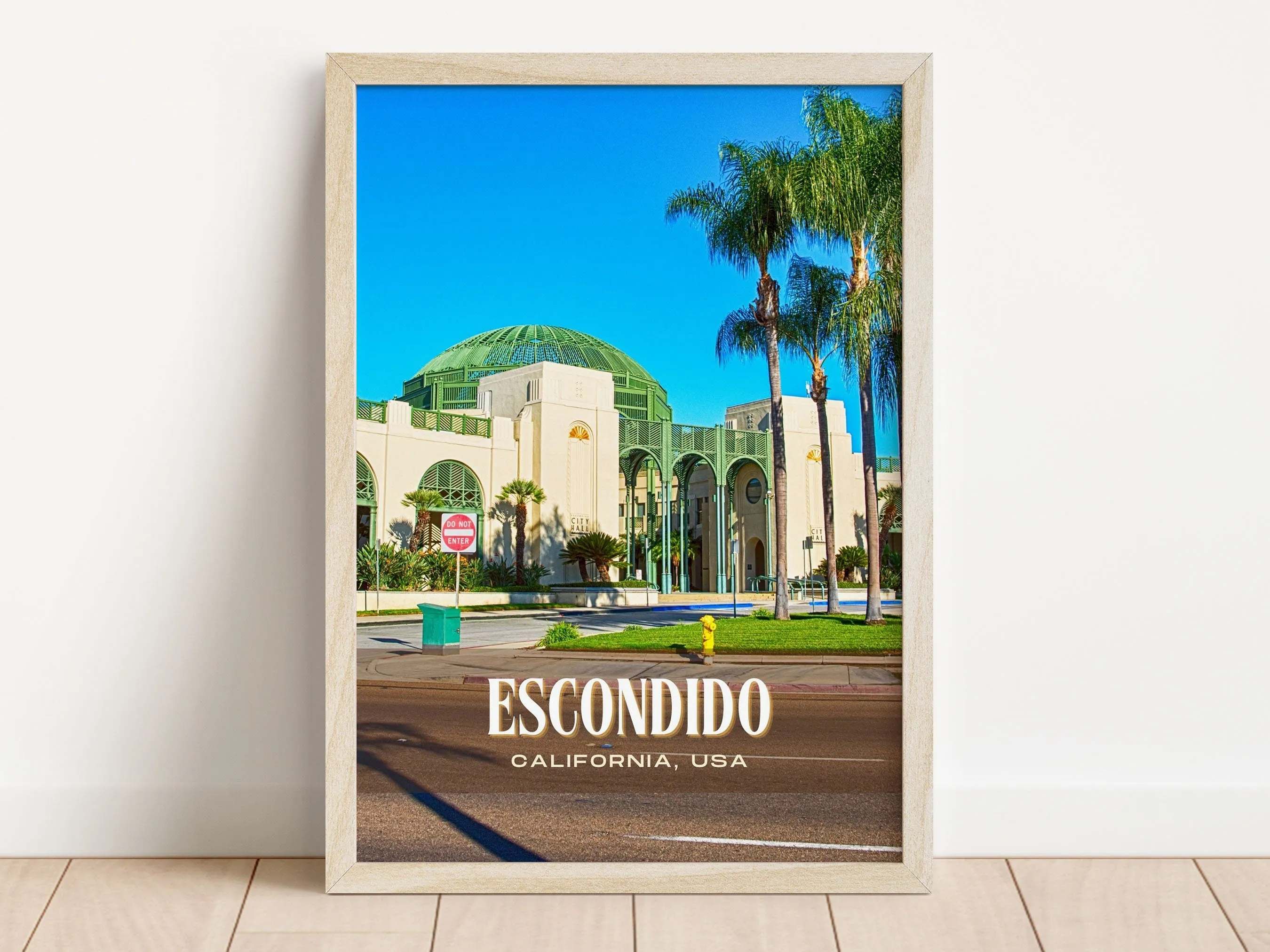 Escondido Retro Wall Art, California, USA