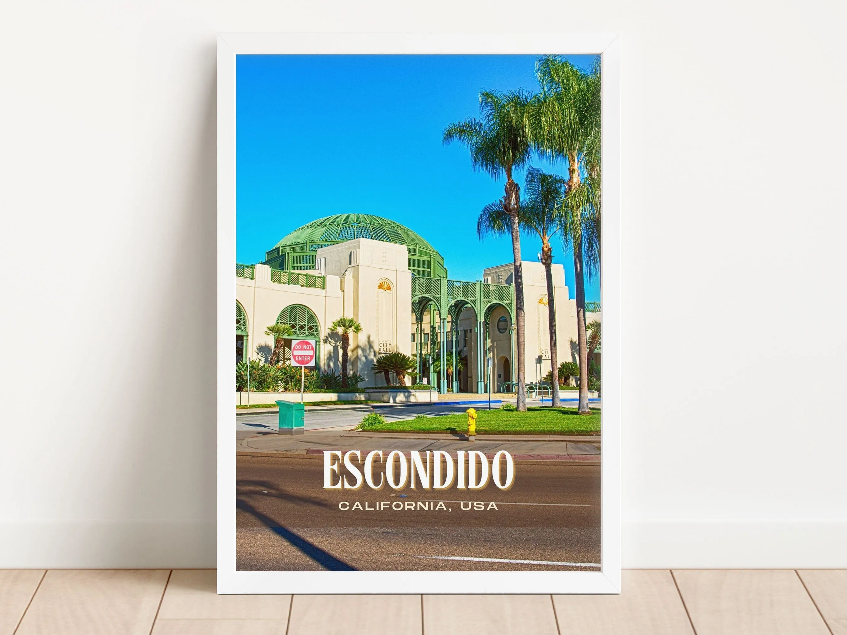 Escondido Retro Wall Art, California, USA