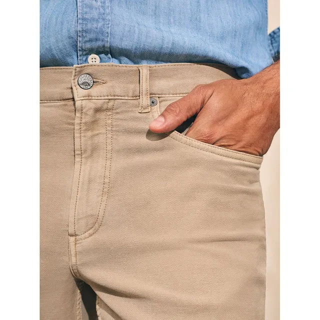 Faherty Men Stretch Terry 5 Pocket 32"