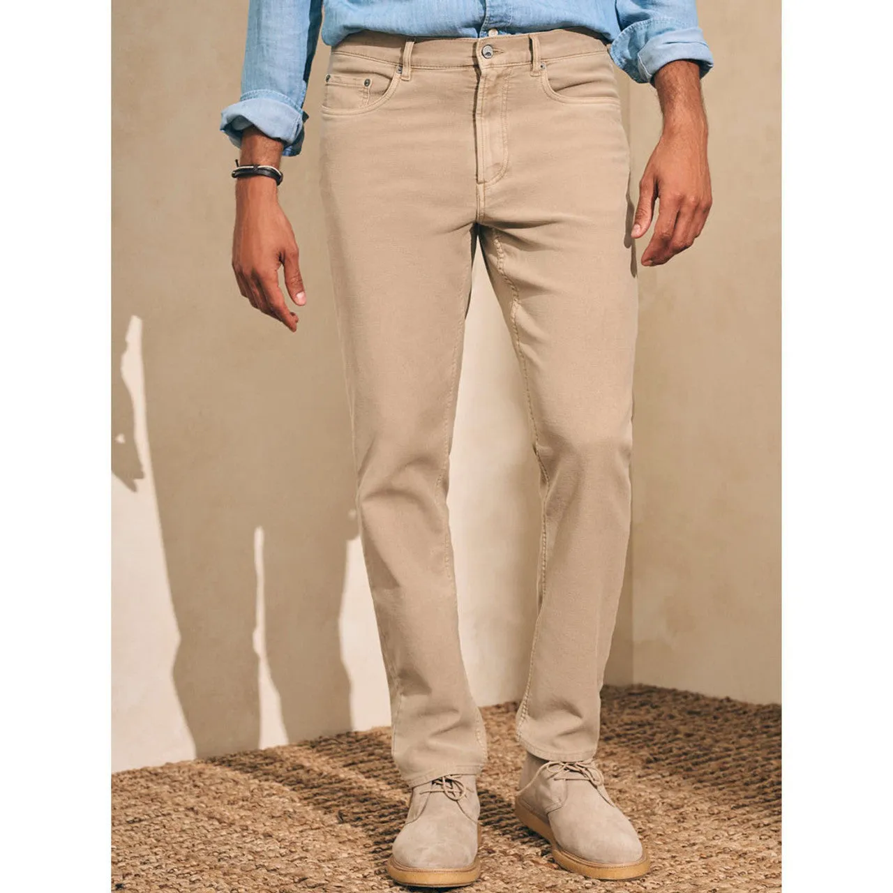 Faherty Men Stretch Terry 5 Pocket 32"
