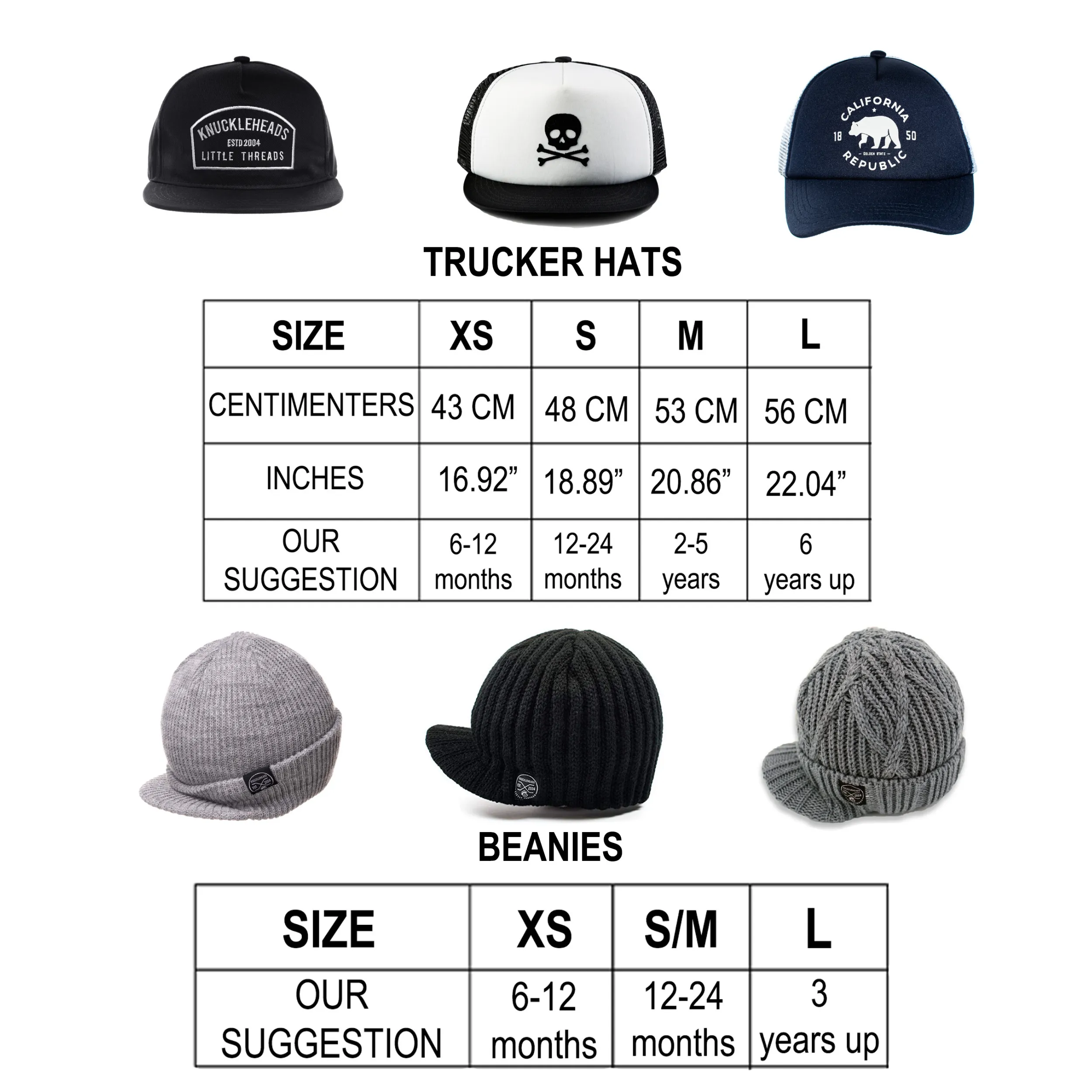 FINAL SALE - Black Logo Kids Trucker Hat