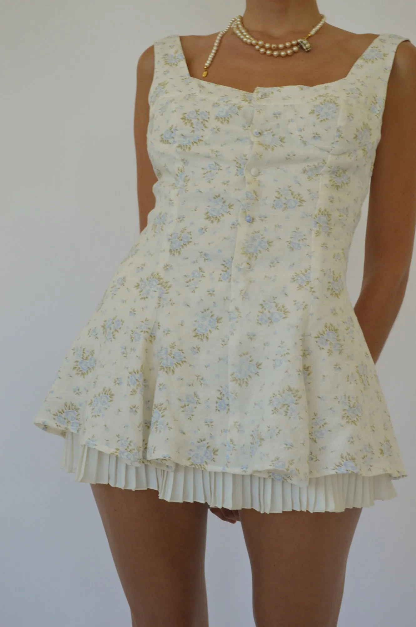 FRANCESCA DRESS - VINTAGE IRIS