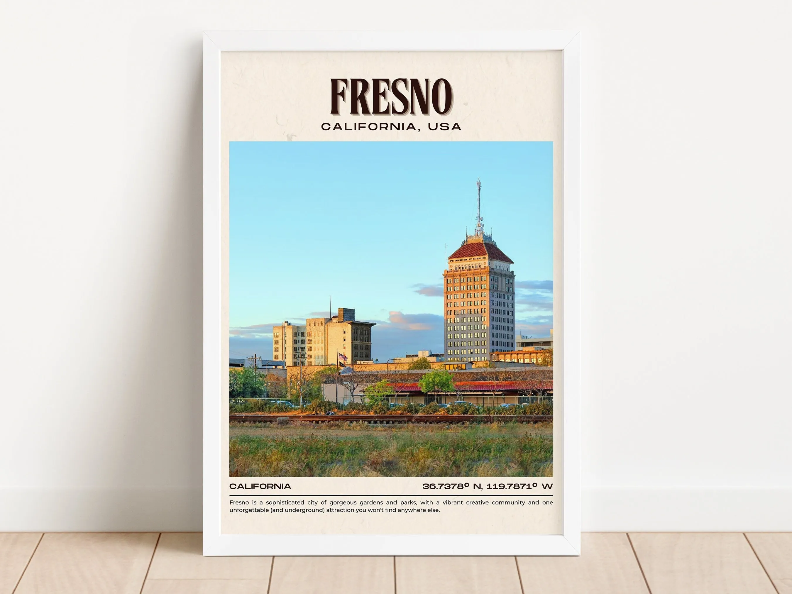 Fresno Vintage Wall Art, California, USA