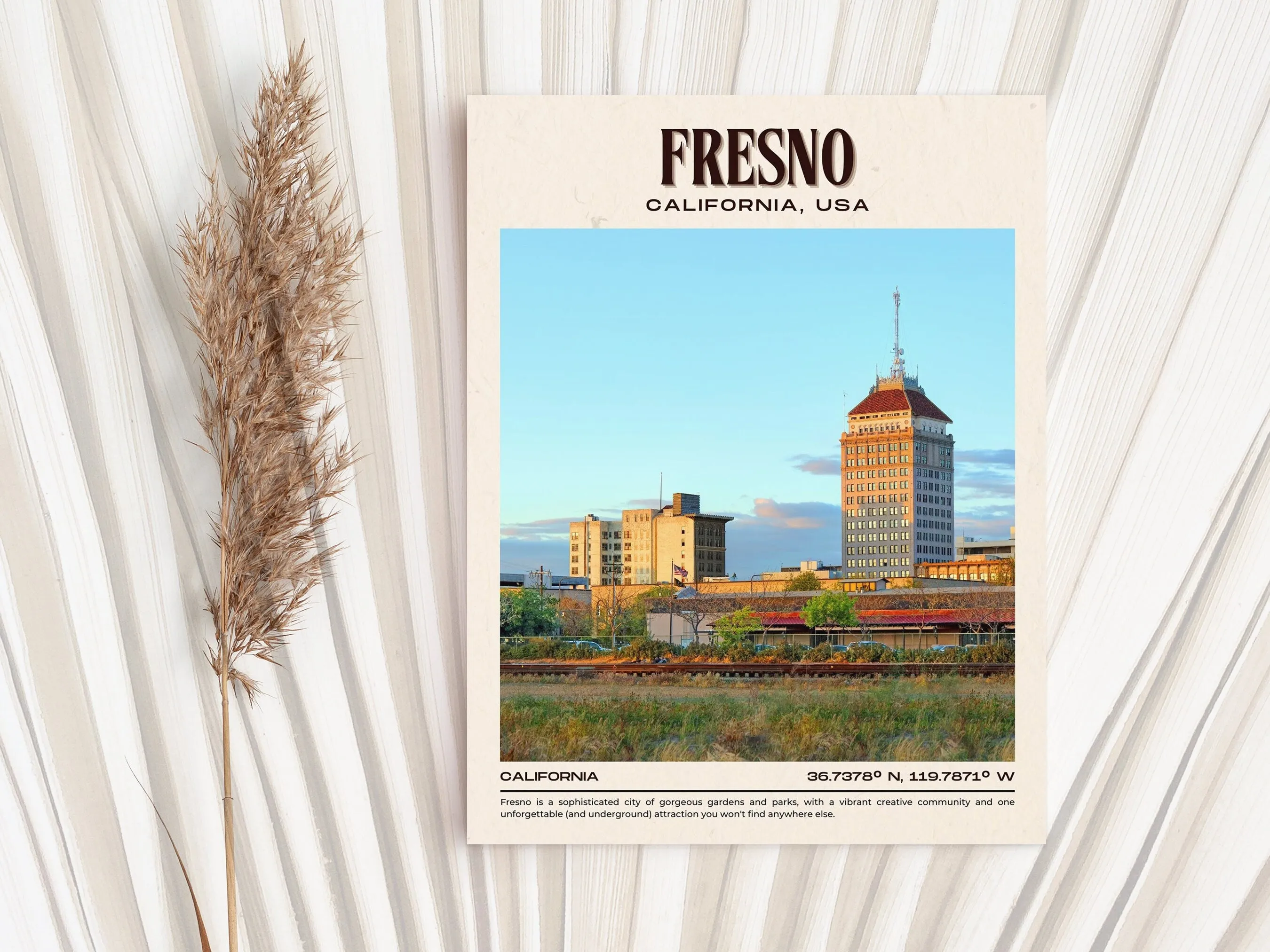 Fresno Vintage Wall Art, California, USA