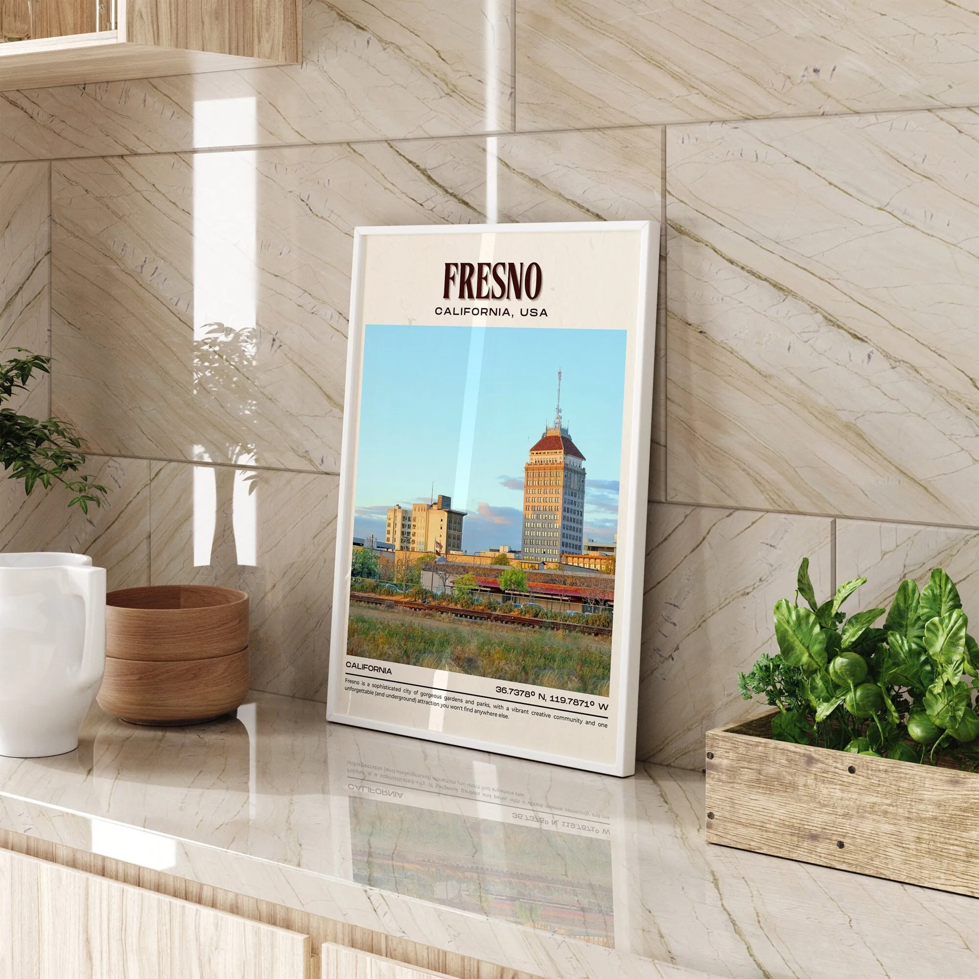 Fresno Vintage Wall Art, California, USA