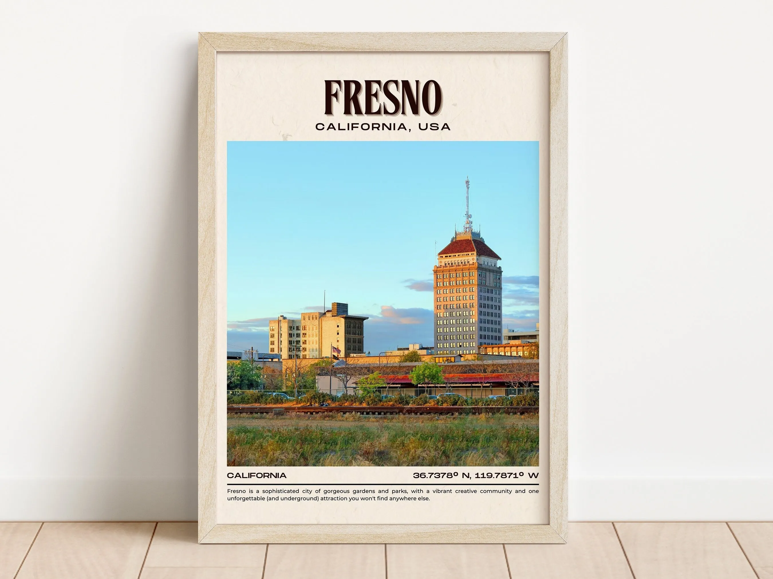 Fresno Vintage Wall Art, California, USA