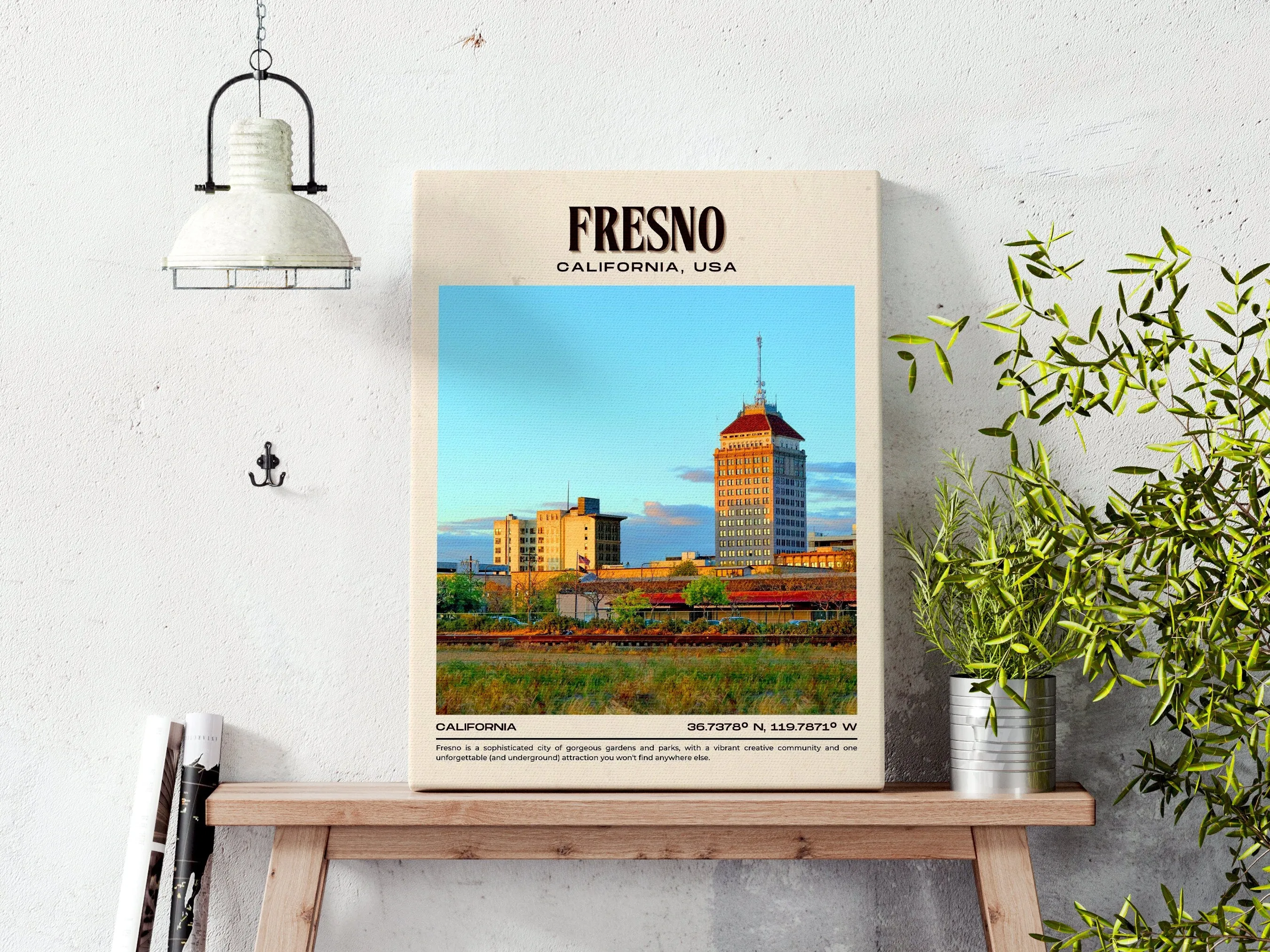 Fresno Vintage Wall Art, California, USA