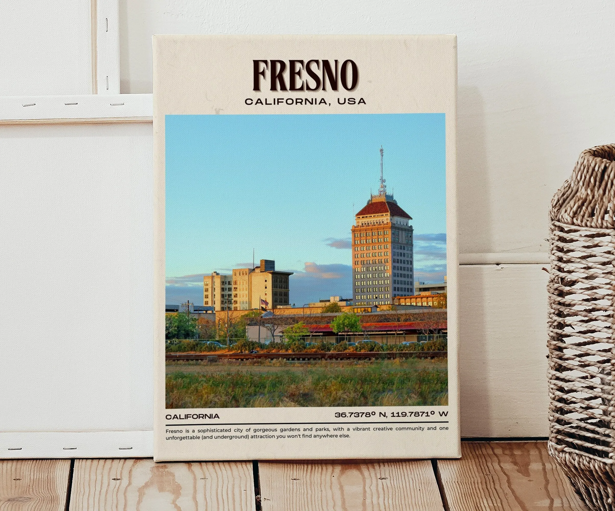 Fresno Vintage Wall Art, California, USA