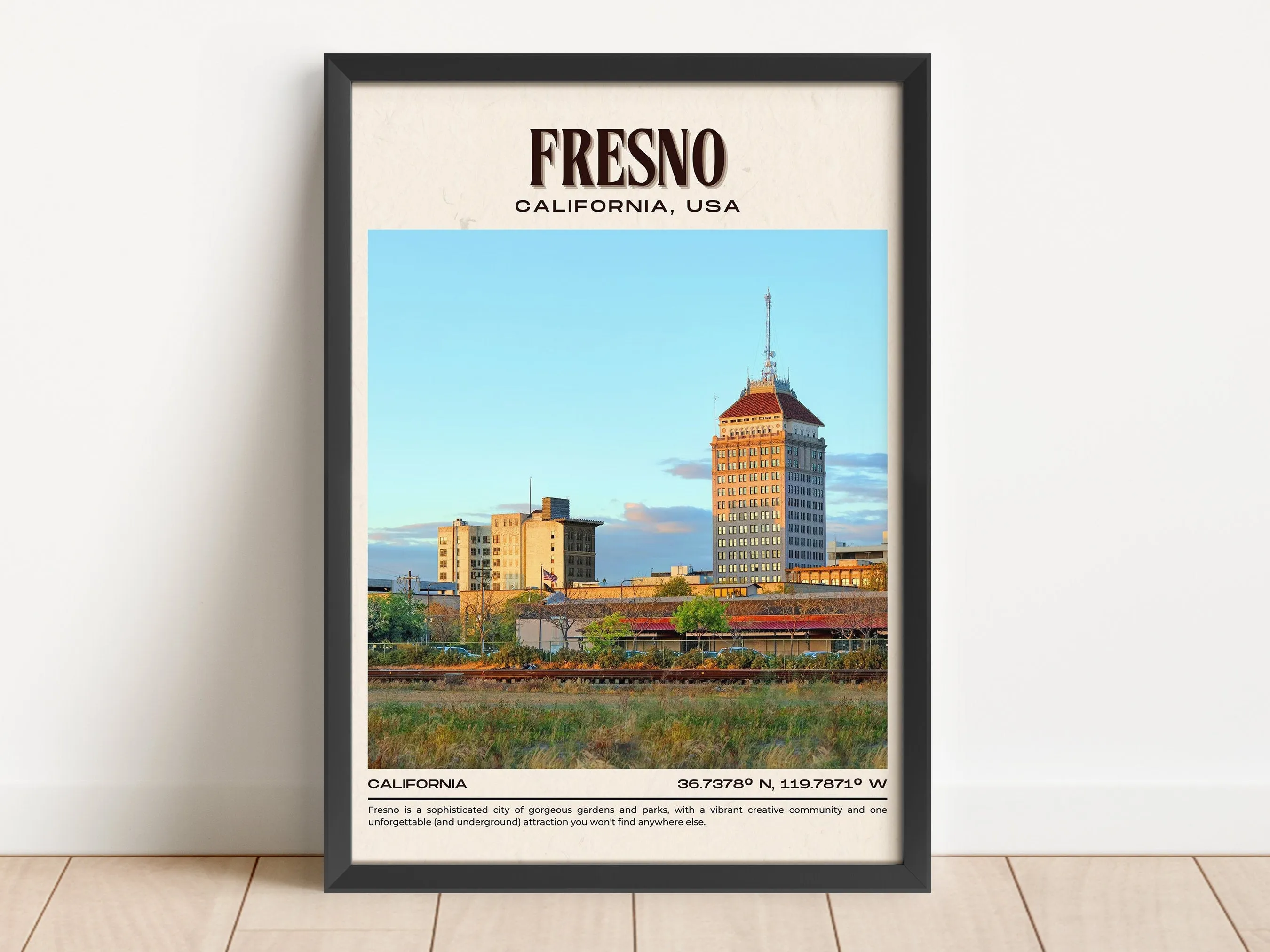 Fresno Vintage Wall Art, California, USA