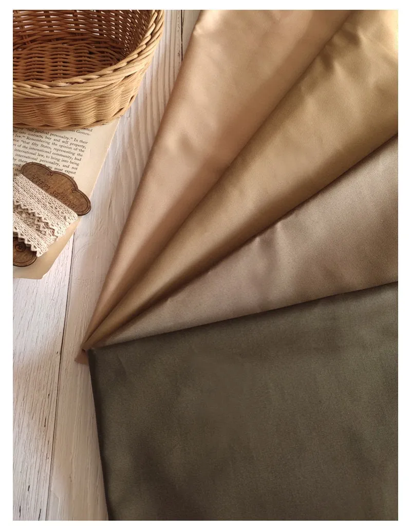 Gabardine Twill Cotton Fabric - 58 inches wide - In 4 Colors - By the Yard / 52648