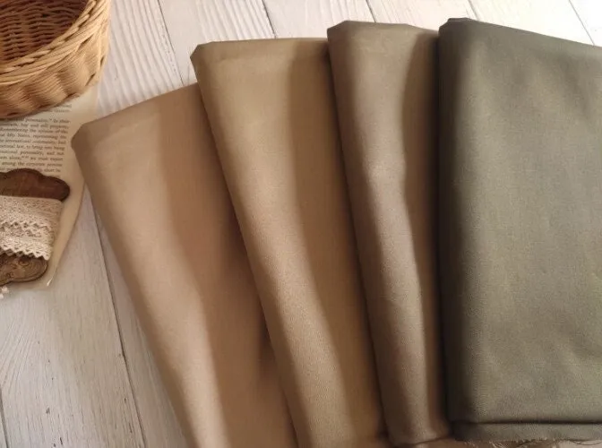 Gabardine Twill Cotton Fabric - 58 inches wide - In 4 Colors - By the Yard / 52648