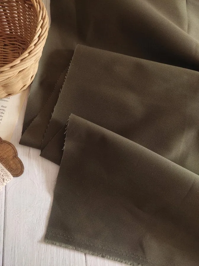 Gabardine Twill Cotton Fabric - 58 inches wide - In 4 Colors - By the Yard / 52648