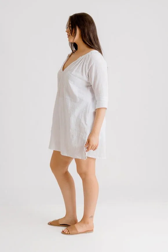 Giselle Tunic Top - White