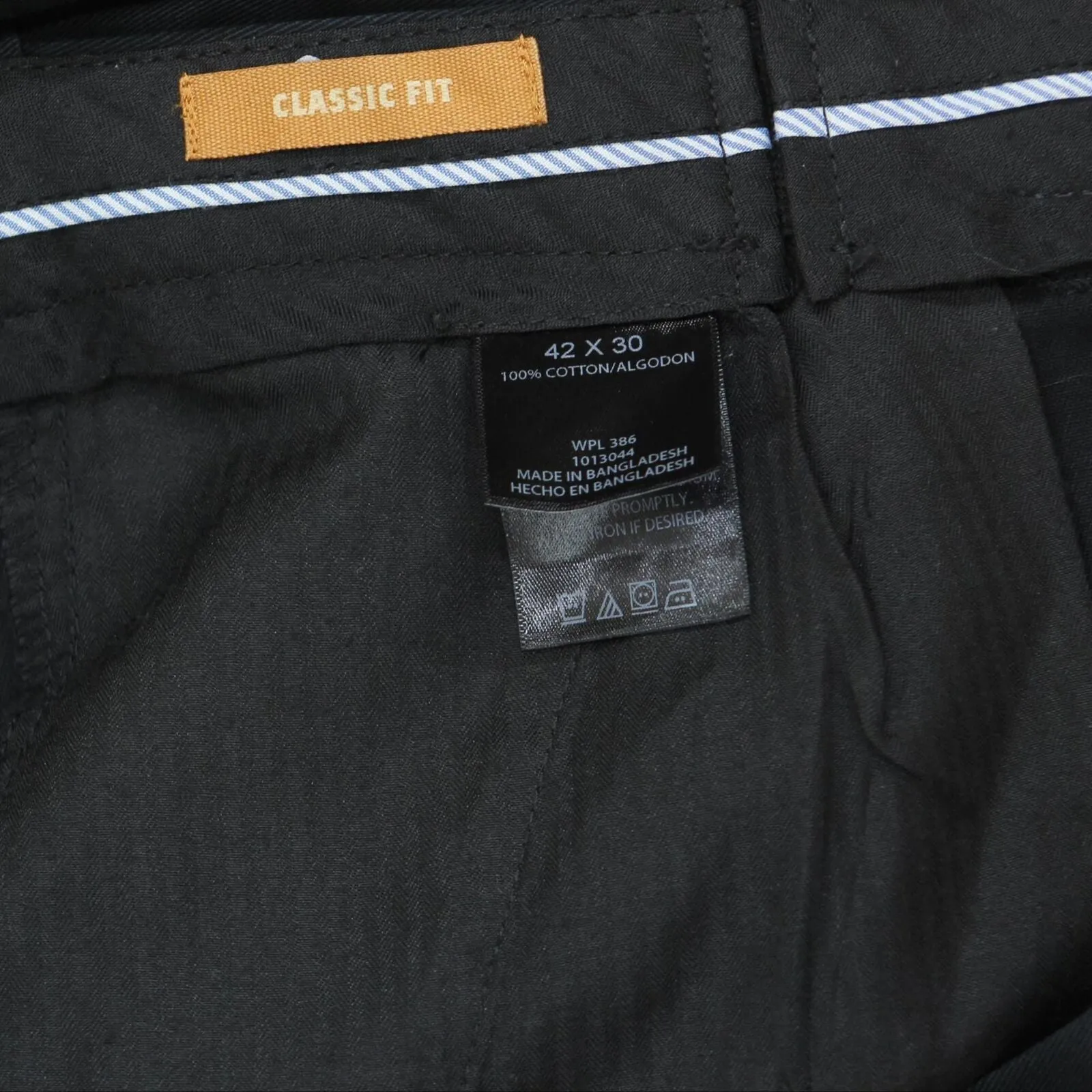 Haggar Mens Classic Fit Pleated Dress Suit Pants 166a8a58276e9e Black 42x30