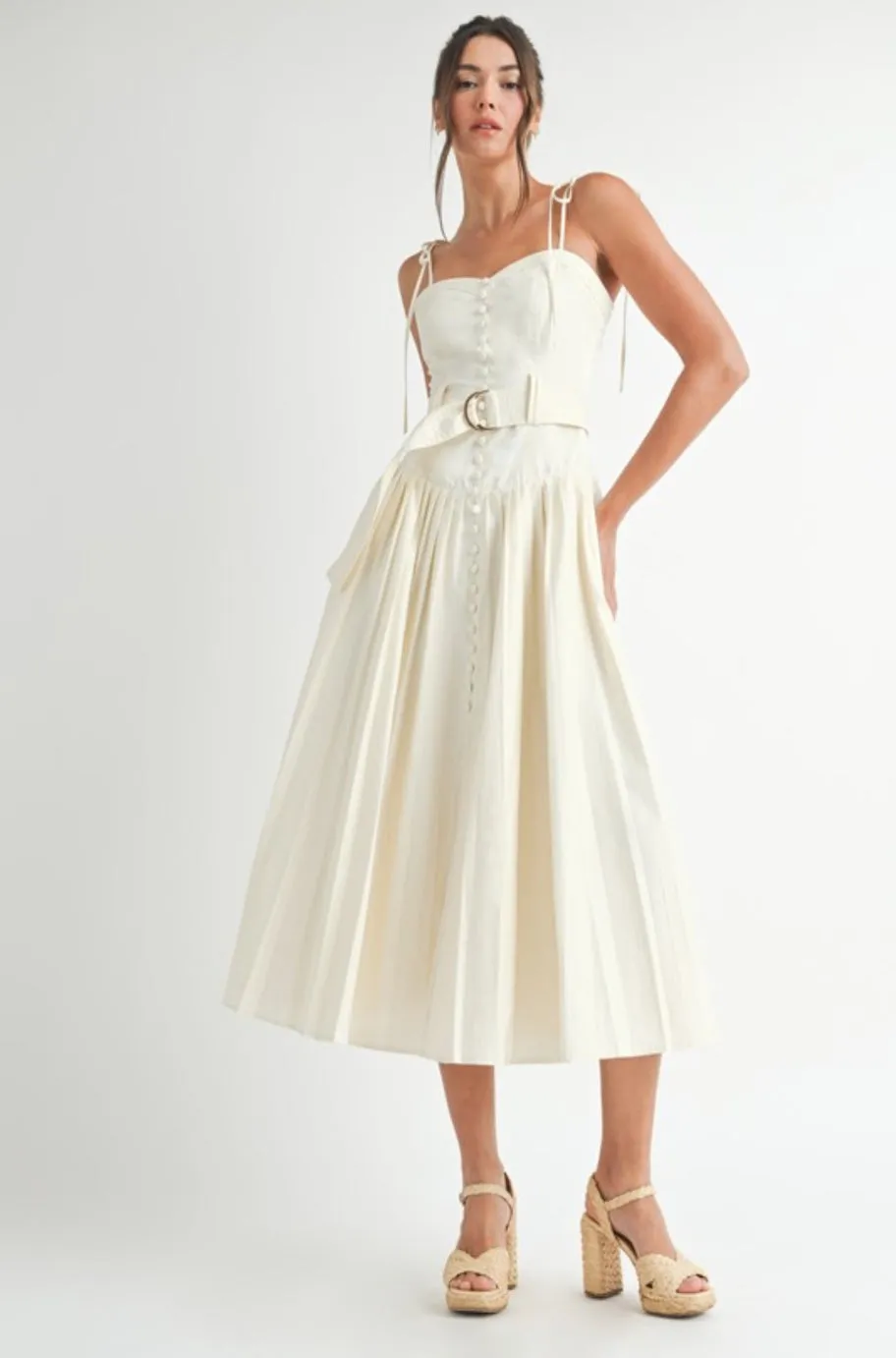 Hailey Cotton Midi Dress