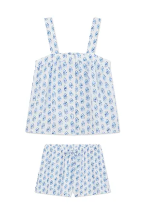 Hamptons Shorts Set in Carolina Blue Batik