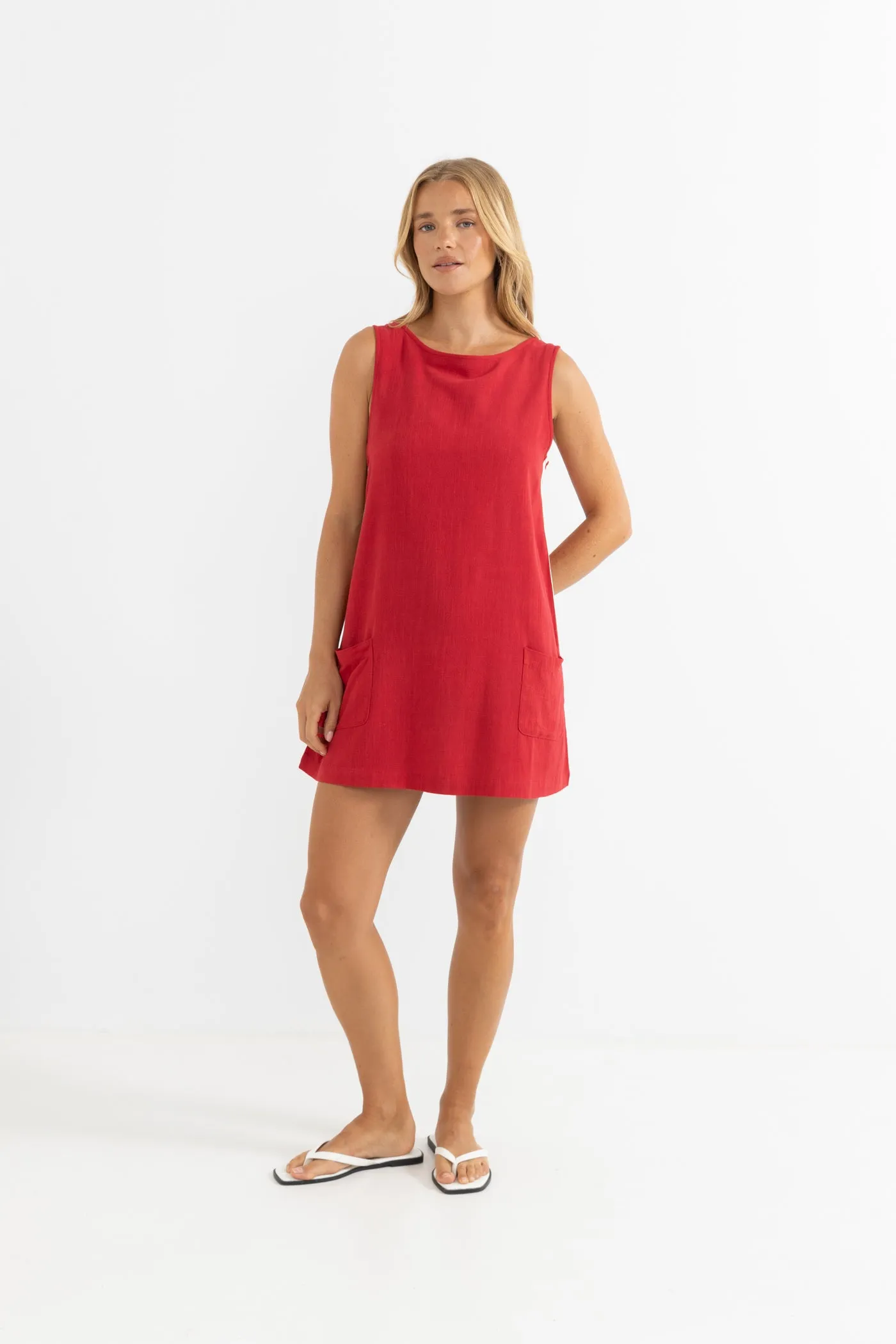 Hanalei Mini Dress Red