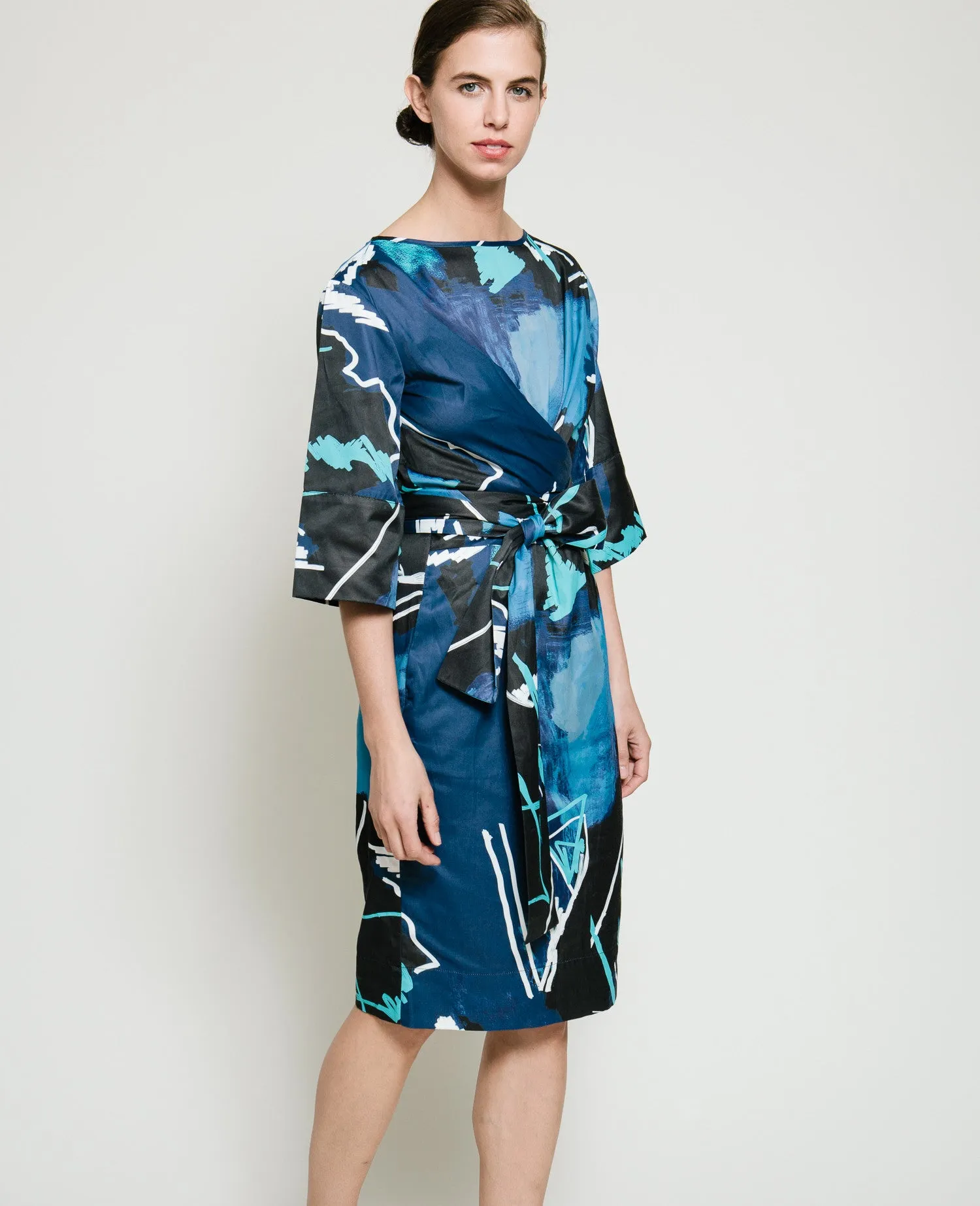 Harper Dress in Swiggle Print