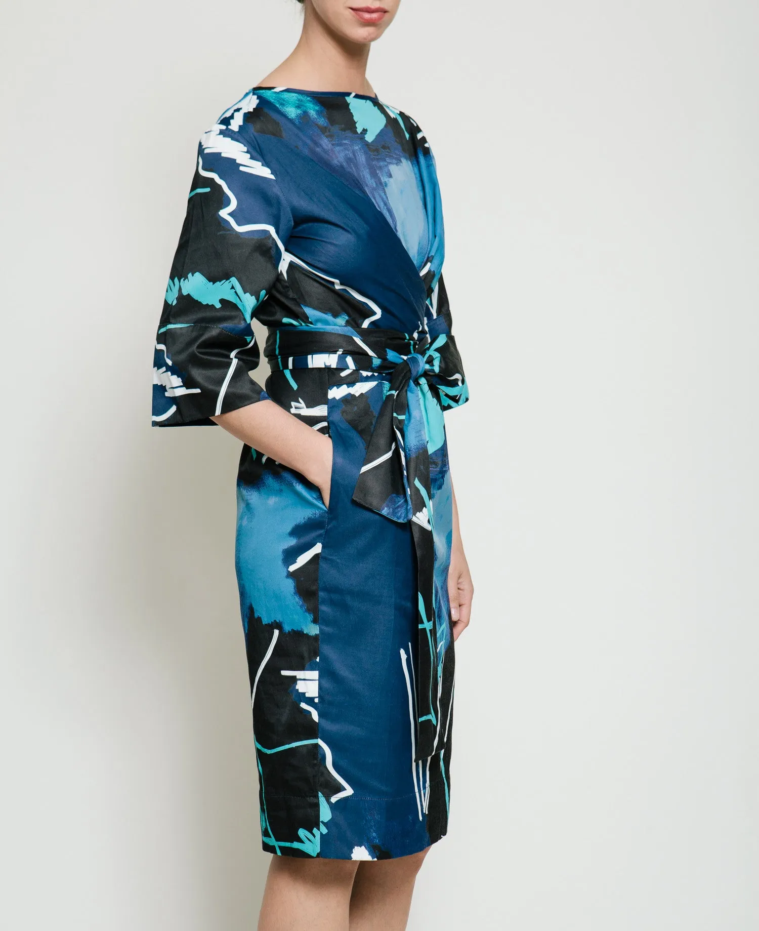 Harper Dress in Swiggle Print