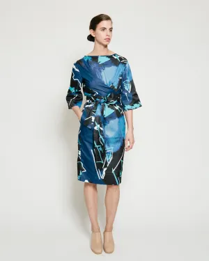 Harper Dress in Swiggle Print