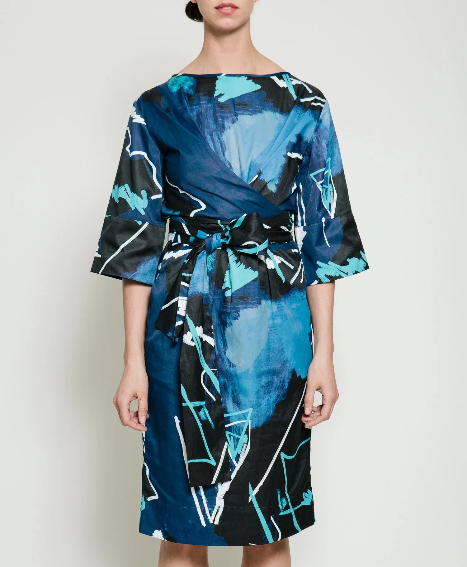 Harper Dress in Swiggle Print