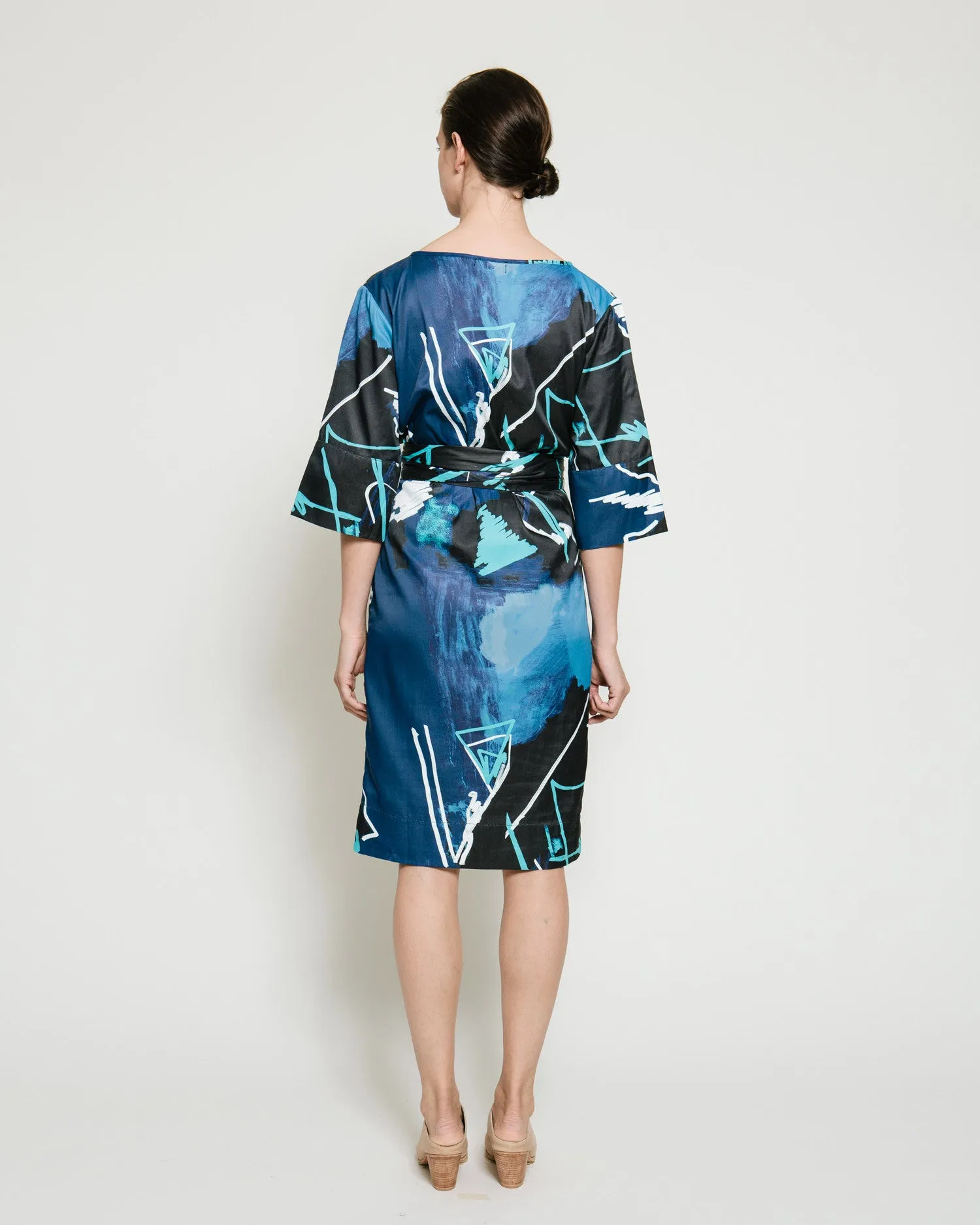 Harper Dress in Swiggle Print