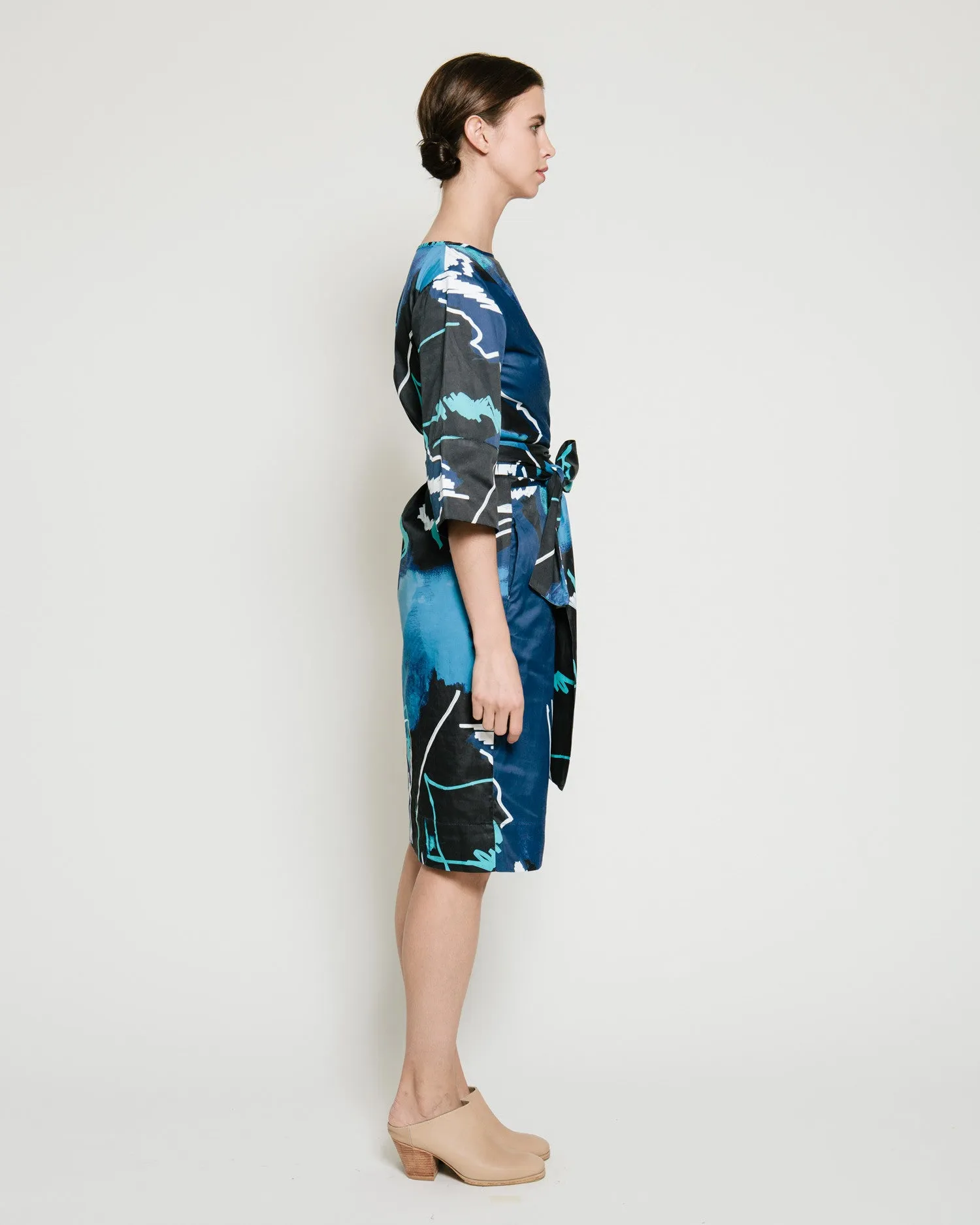 Harper Dress in Swiggle Print