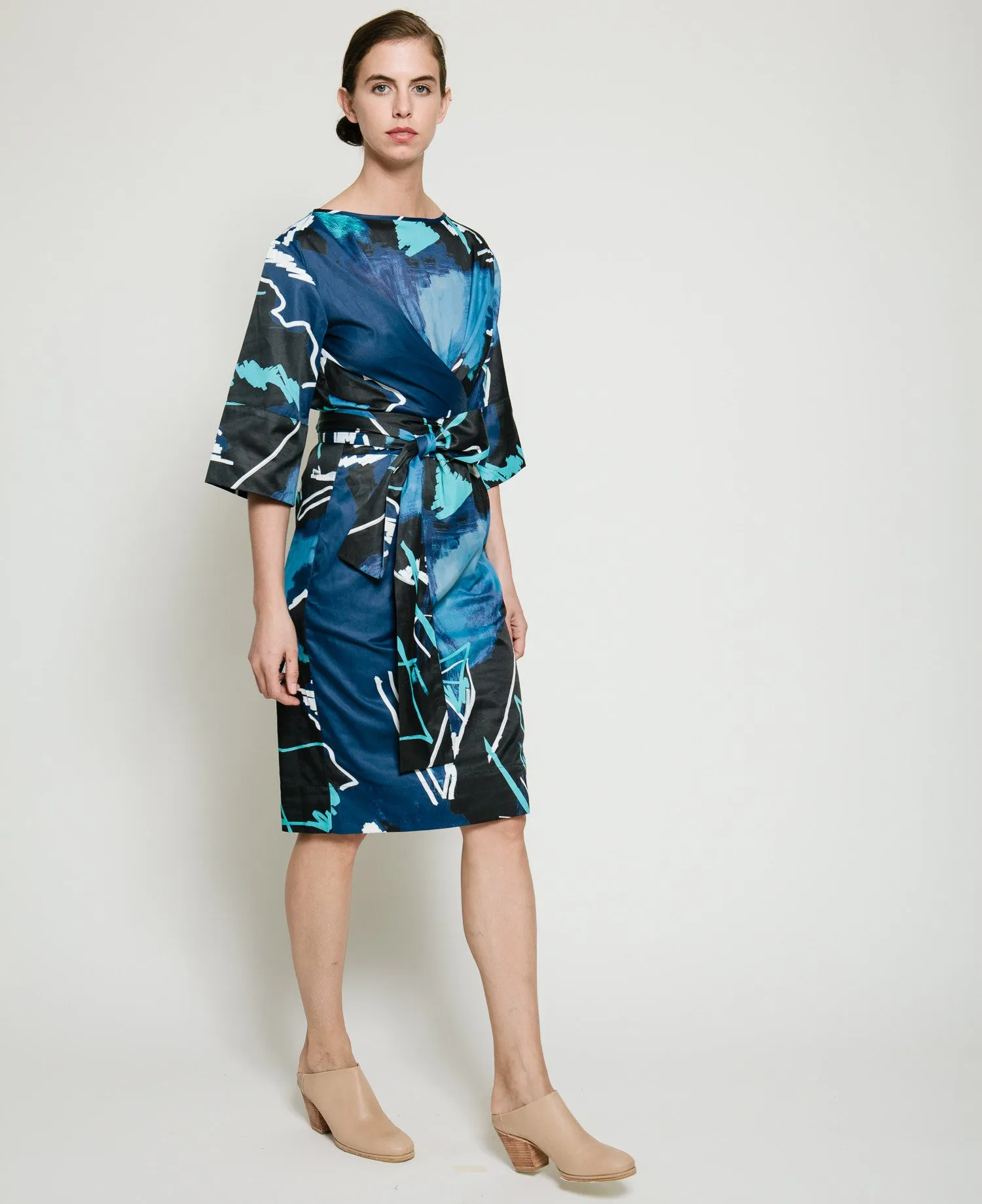 Harper Dress in Swiggle Print
