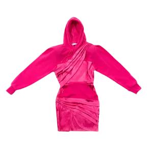 HYBRID HOODIE DRESS WITH SPLIT