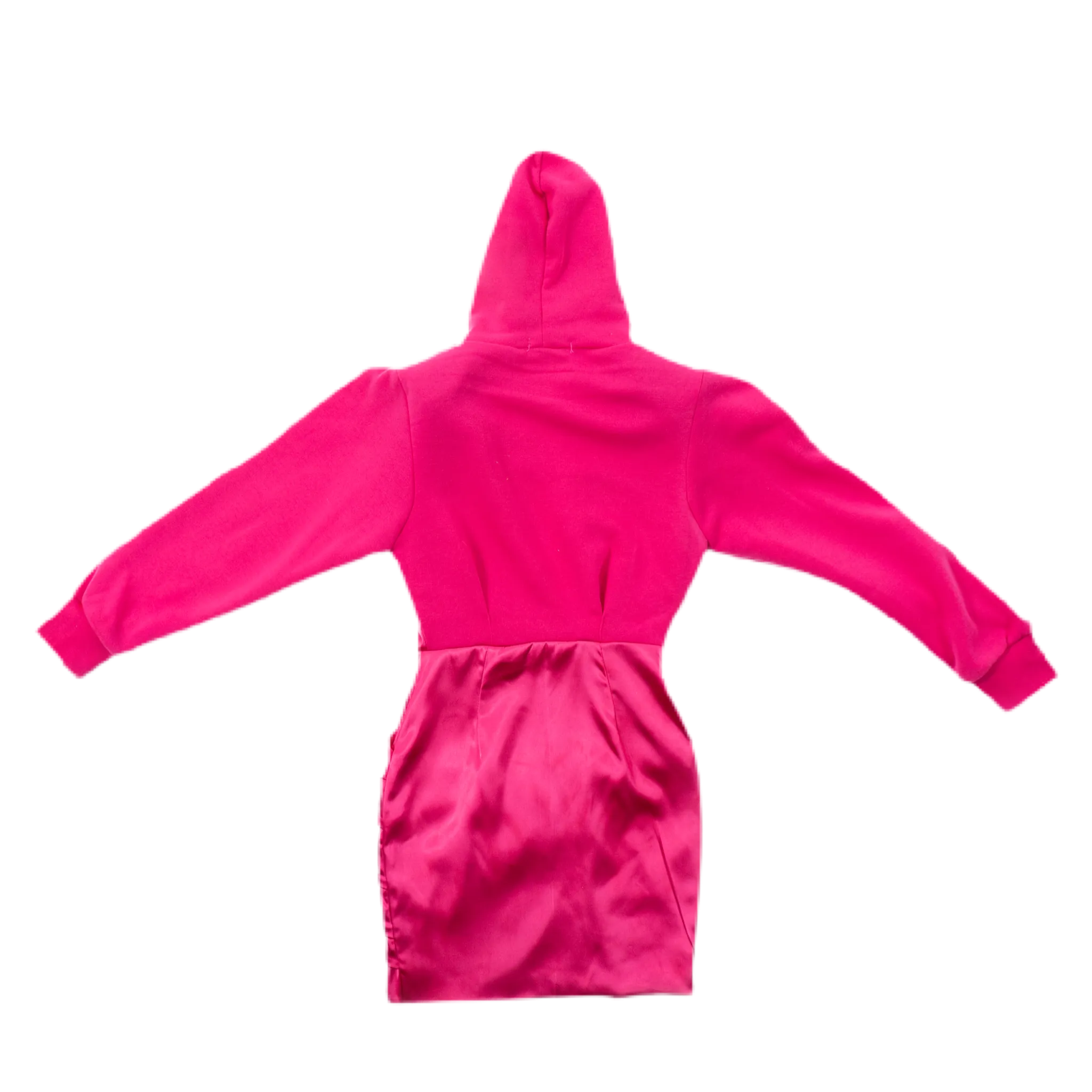 HYBRID HOODIE DRESS WITH SPLIT