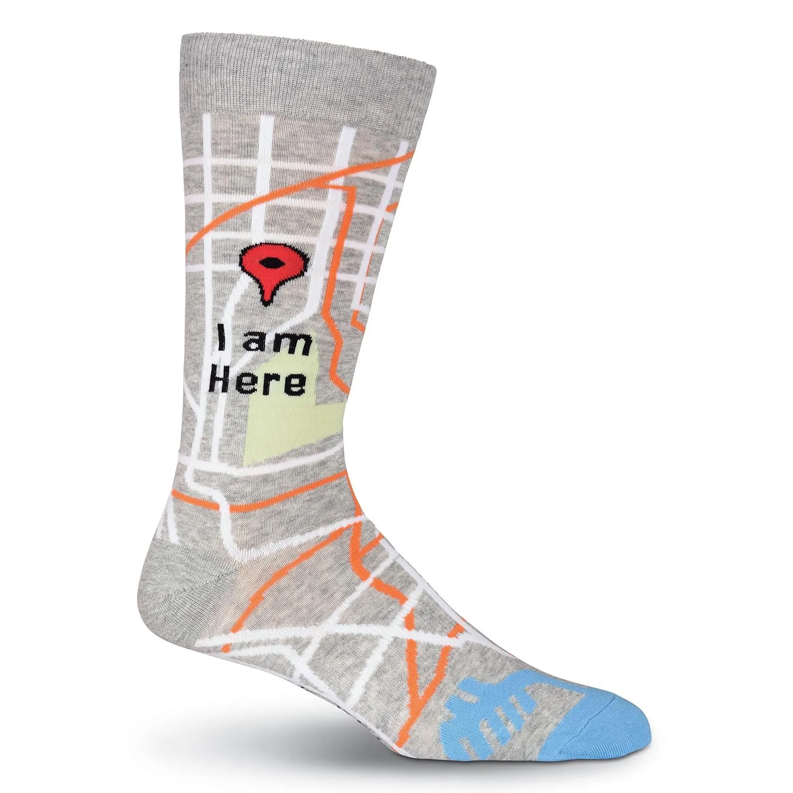 I Am Here Socks / Map (Men’s)