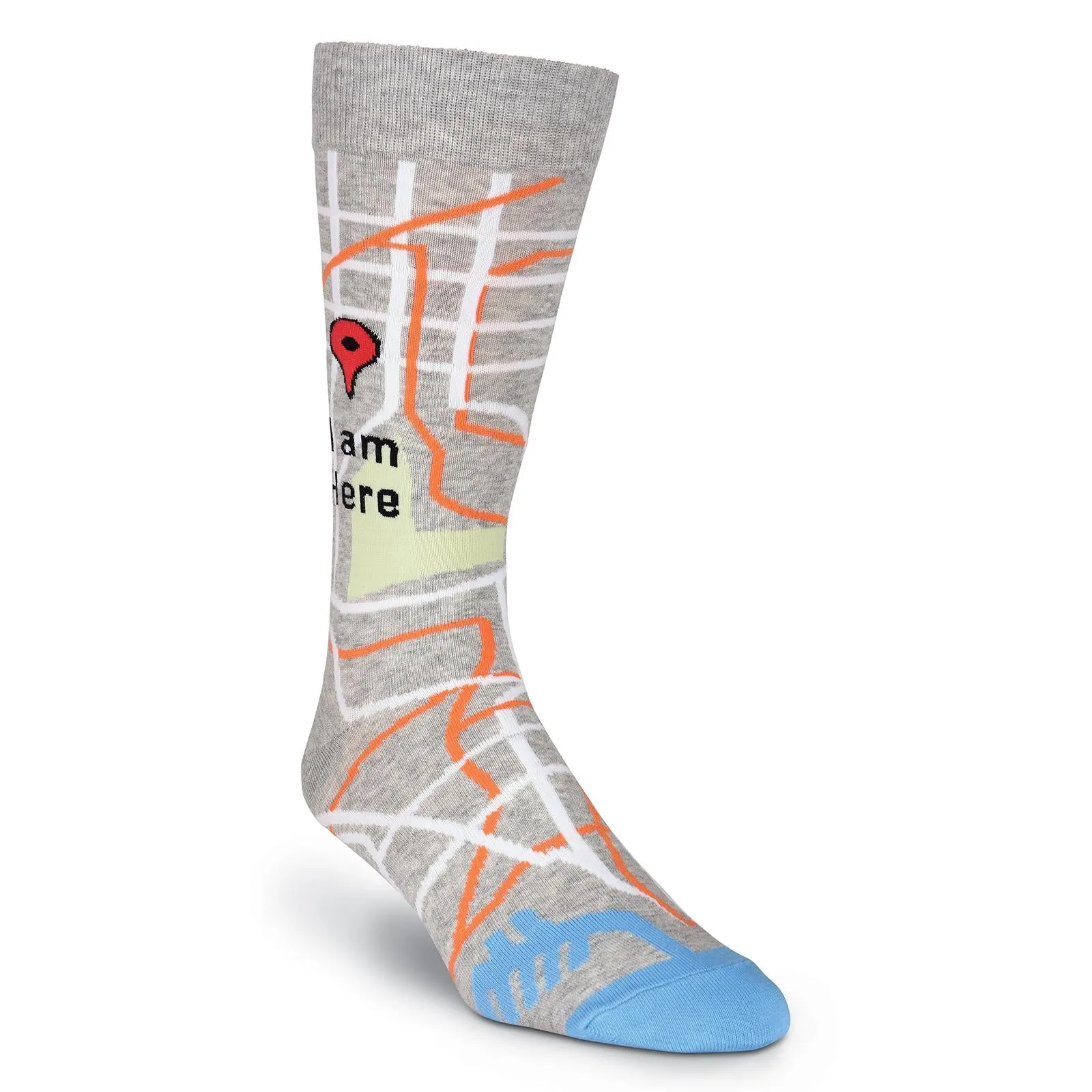 I Am Here Socks / Map (Men’s)